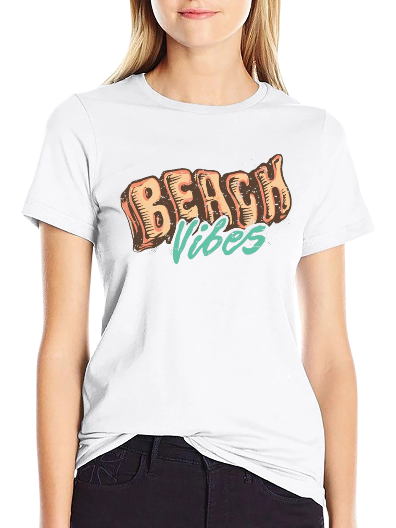 Retro Beach Vibes Graphic T-Shirt