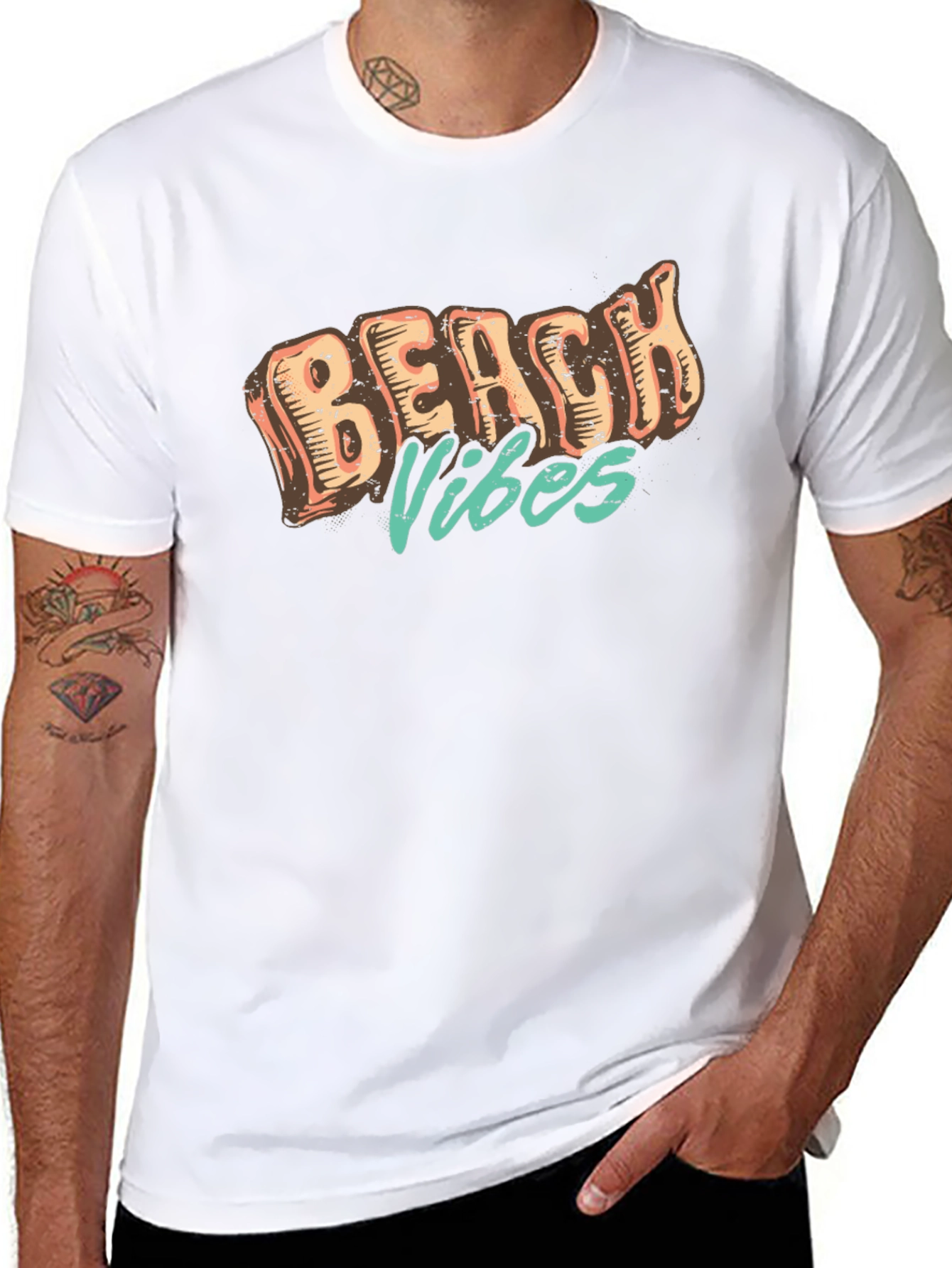 Retro Beach Vibes Graphic T-Shirt