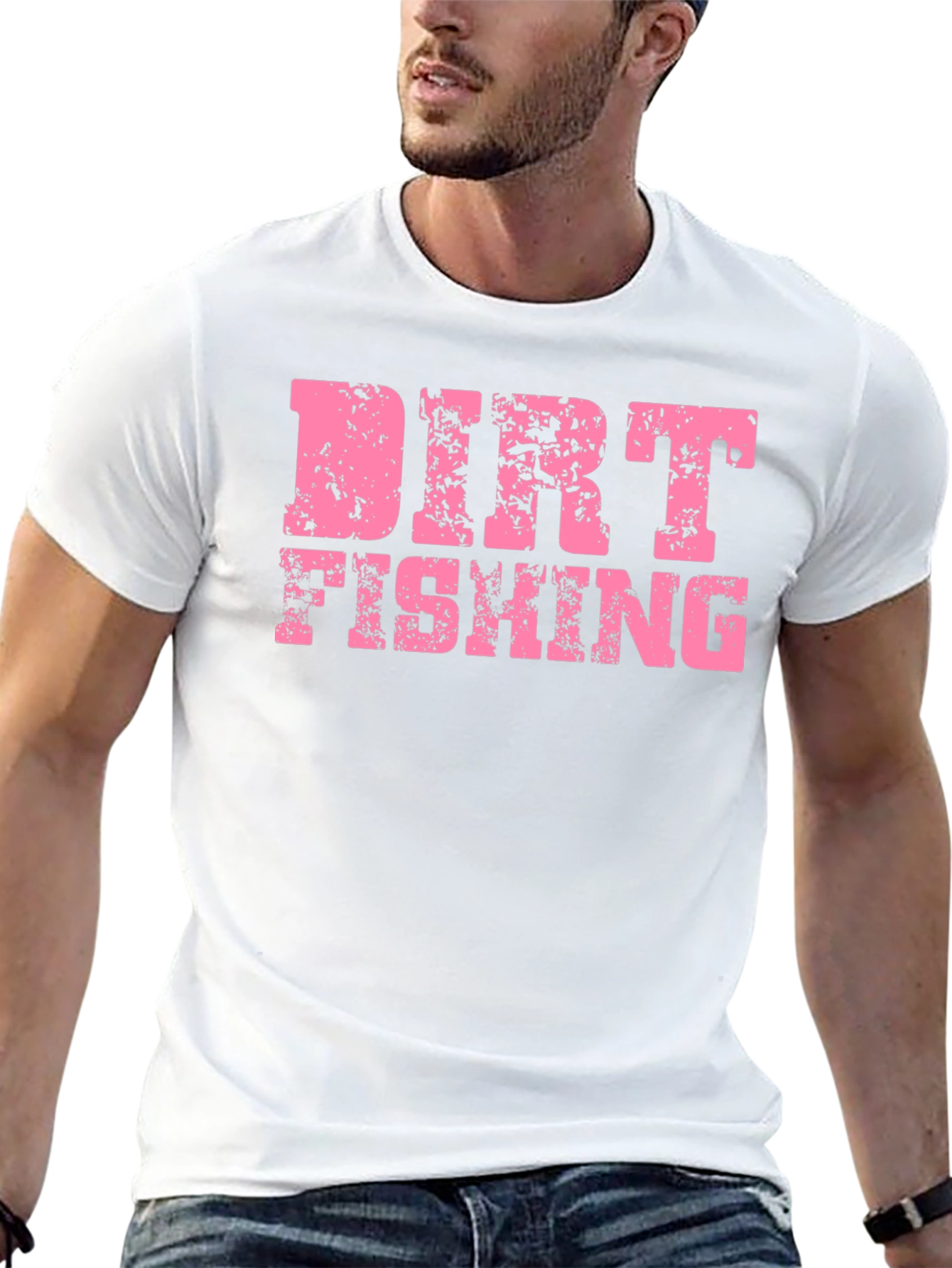Dirt Fishing Graphic T-Shirt - Black