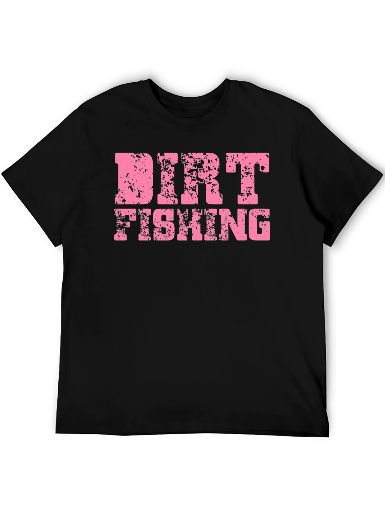 Dirt Fishing Graphic T-Shirt - Black