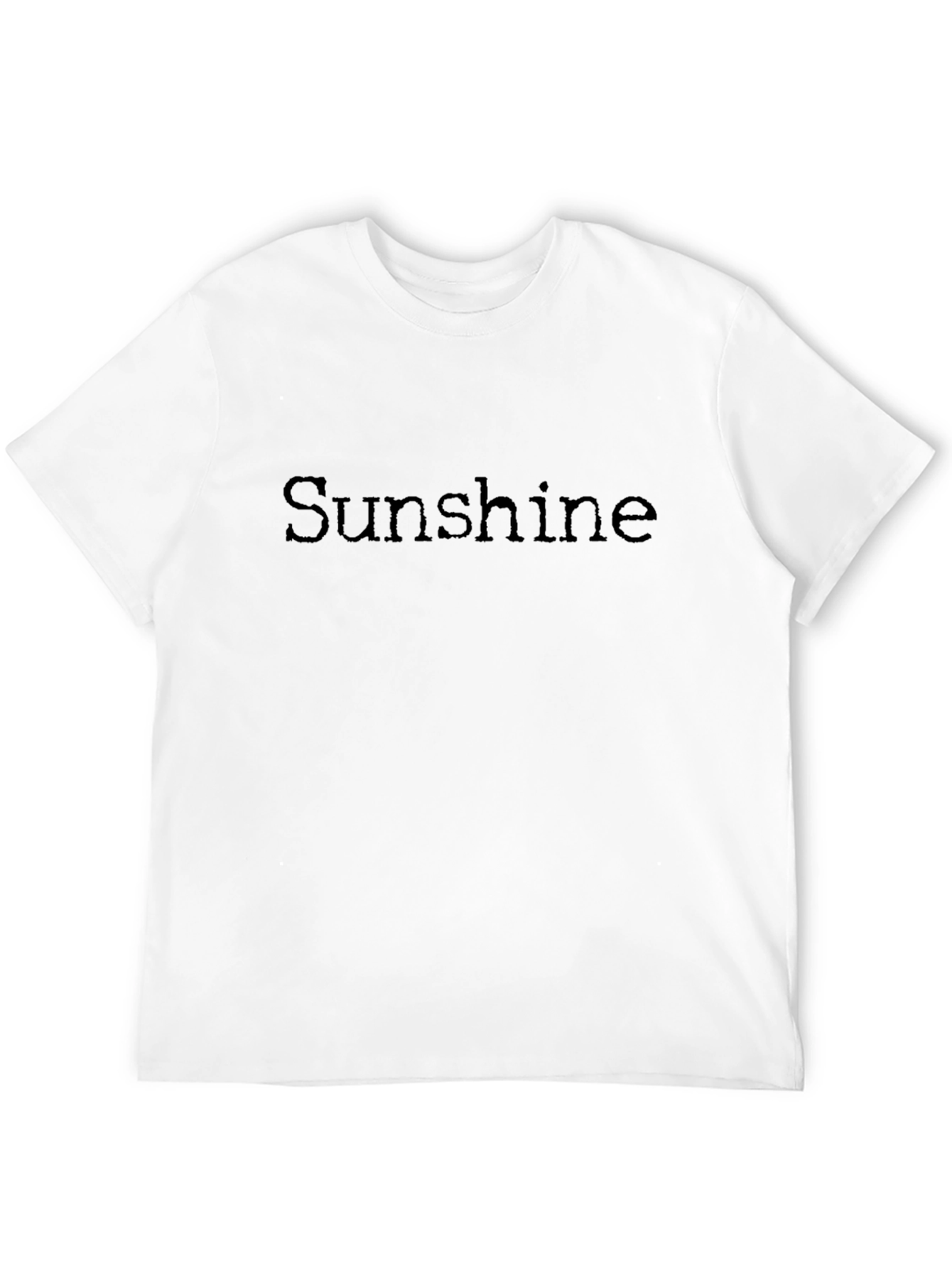 Sunshine Graphic Print Black T-Shirt