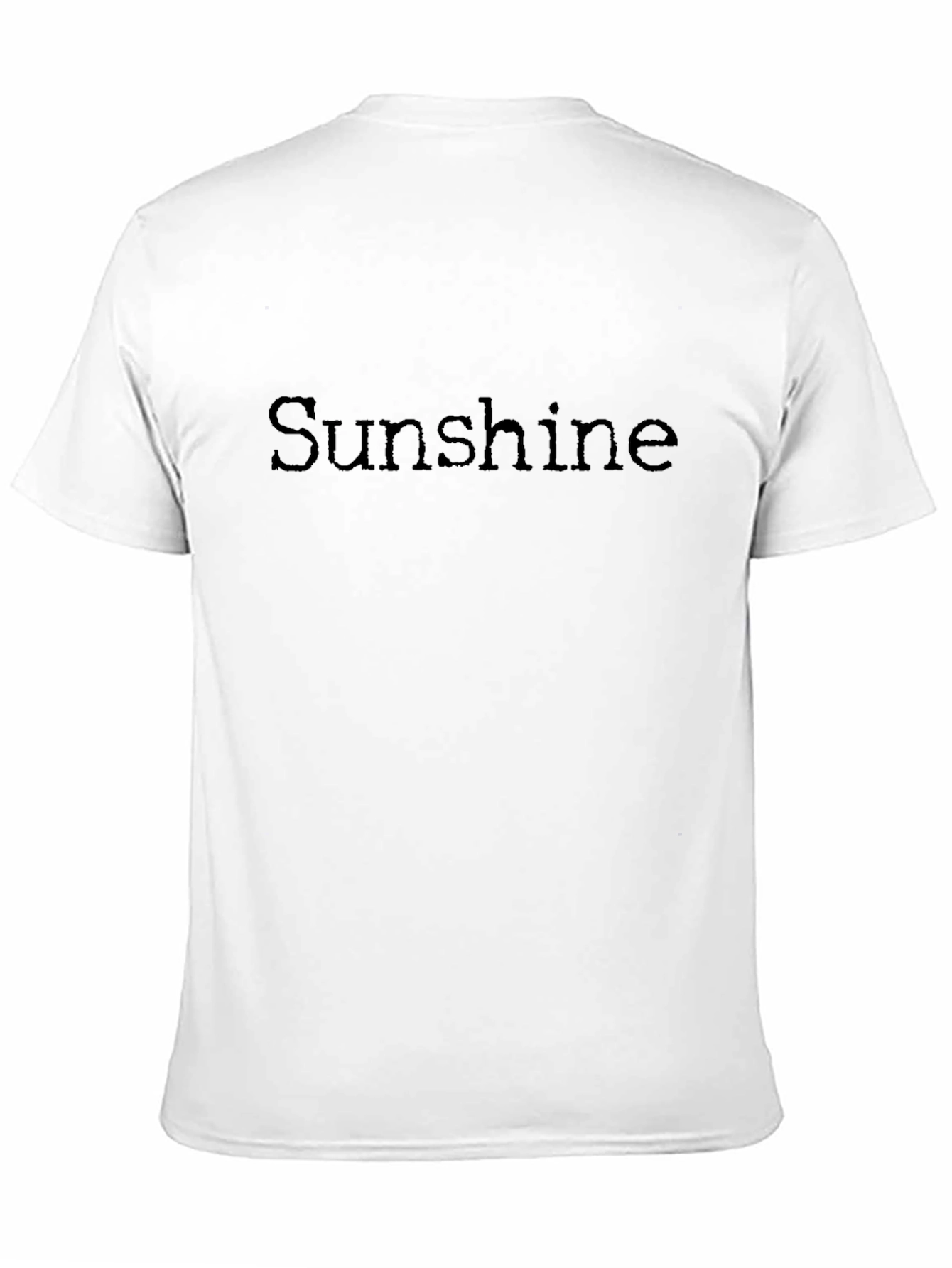 Sunshine Graphic Print Black T-Shirt