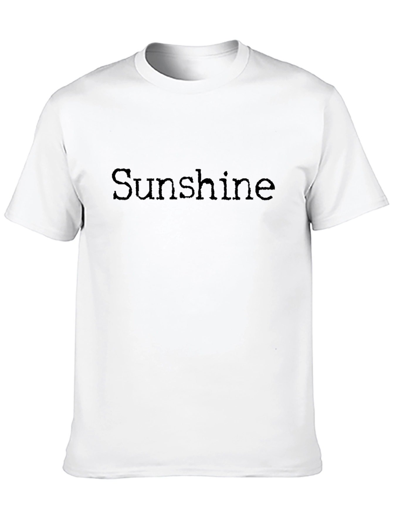 Sunshine Graphic Print Black T-Shirt