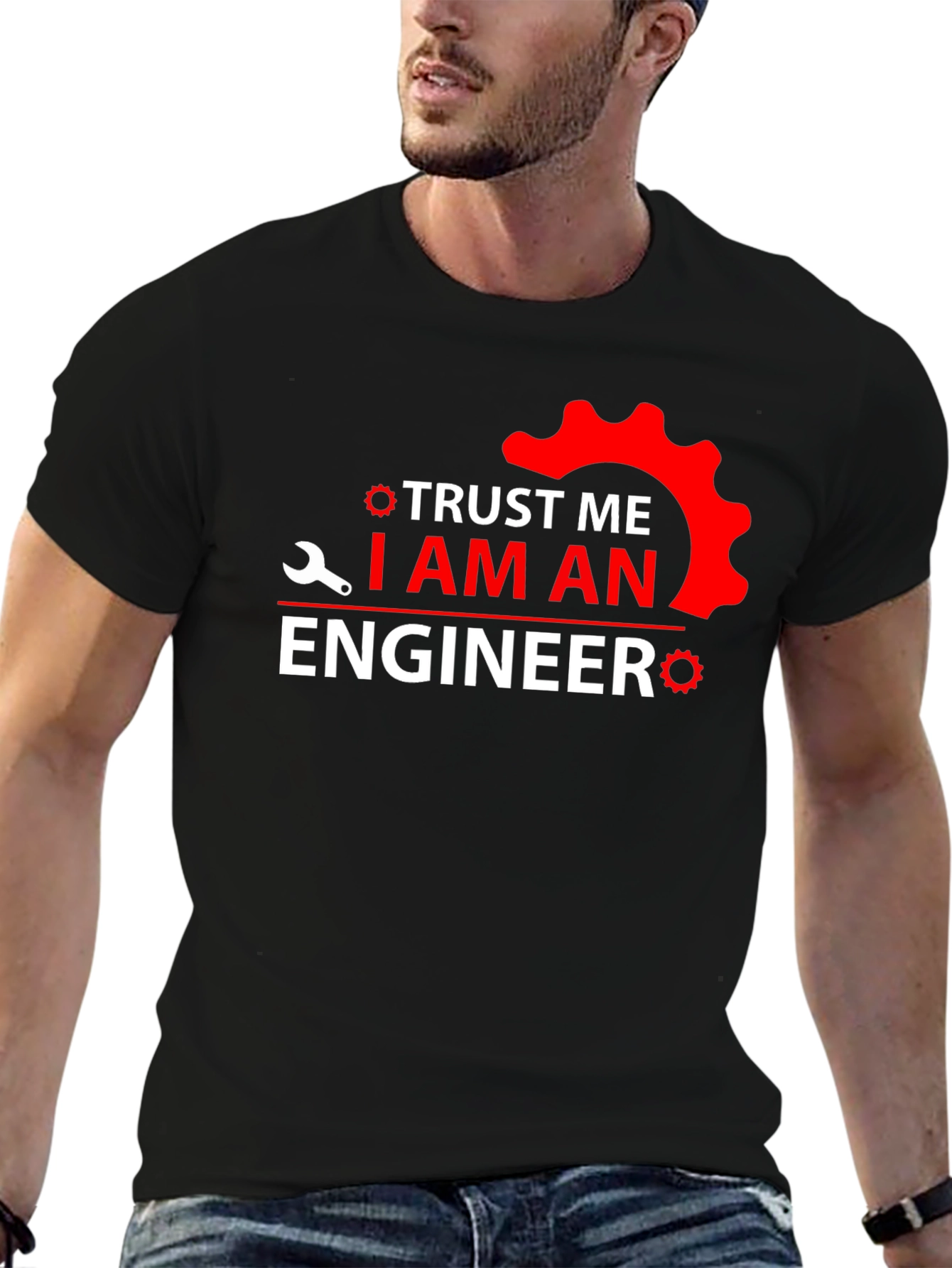 Trust Me I Am An Engineer T-Shirt - Black