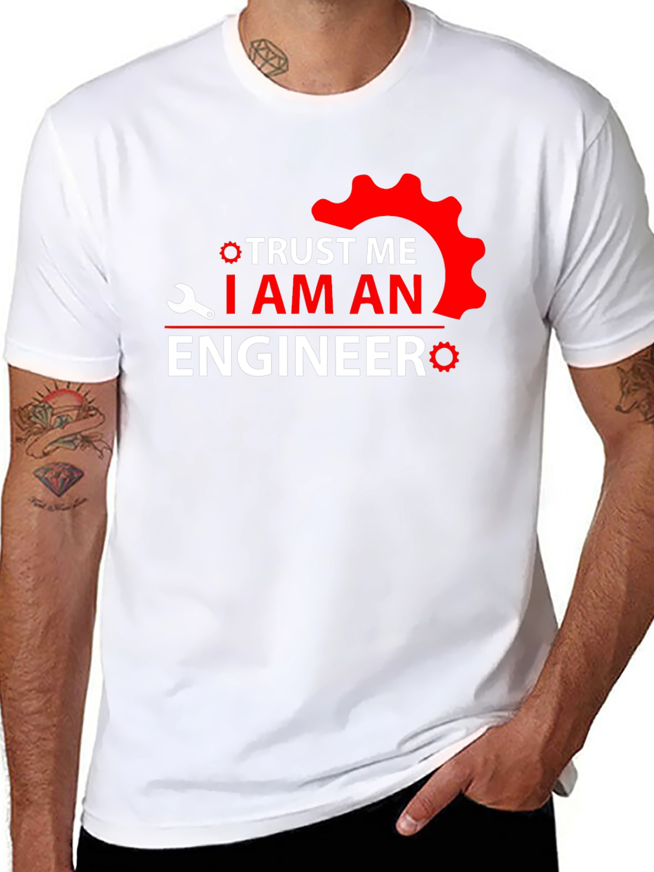 Trust Me I Am An Engineer T-Shirt - Black