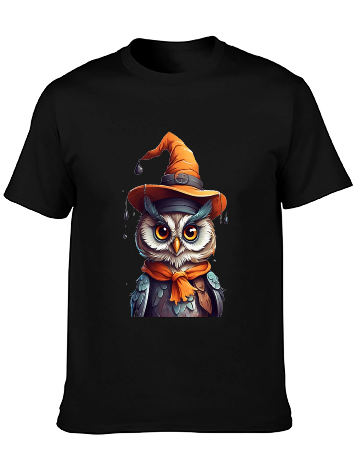 Halloween Owl T-Shirt - Witch Hat
