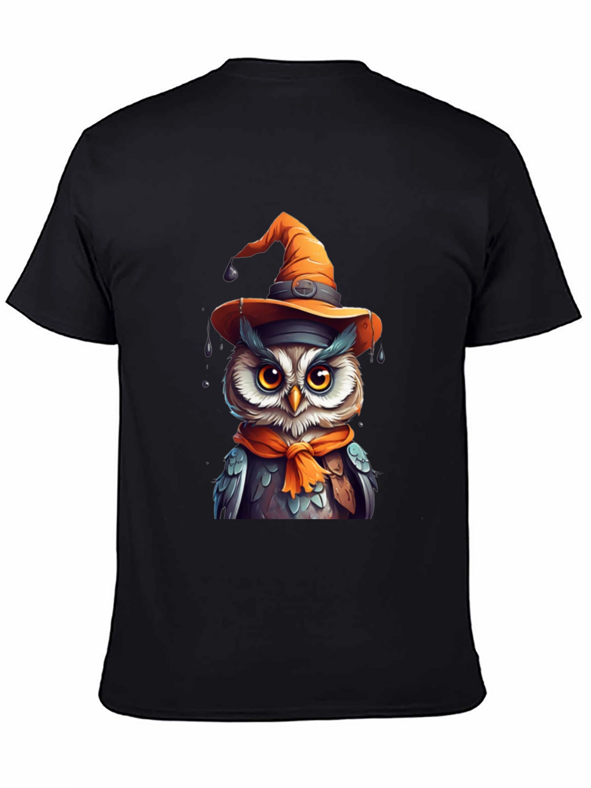 Halloween Owl T-Shirt - Witch Hat
