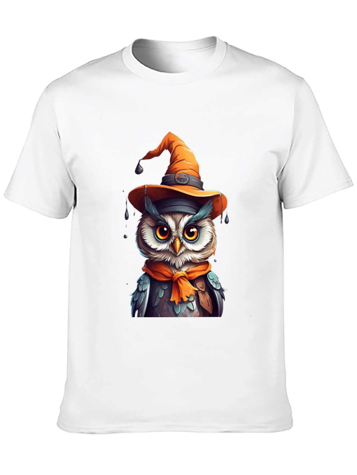 Halloween Owl T-Shirt - Witch Hat