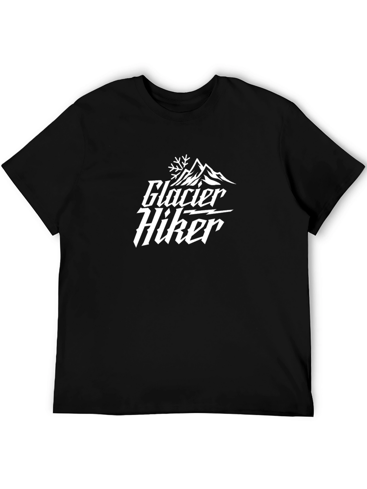 Glacier Hiker Black Graphic Tee