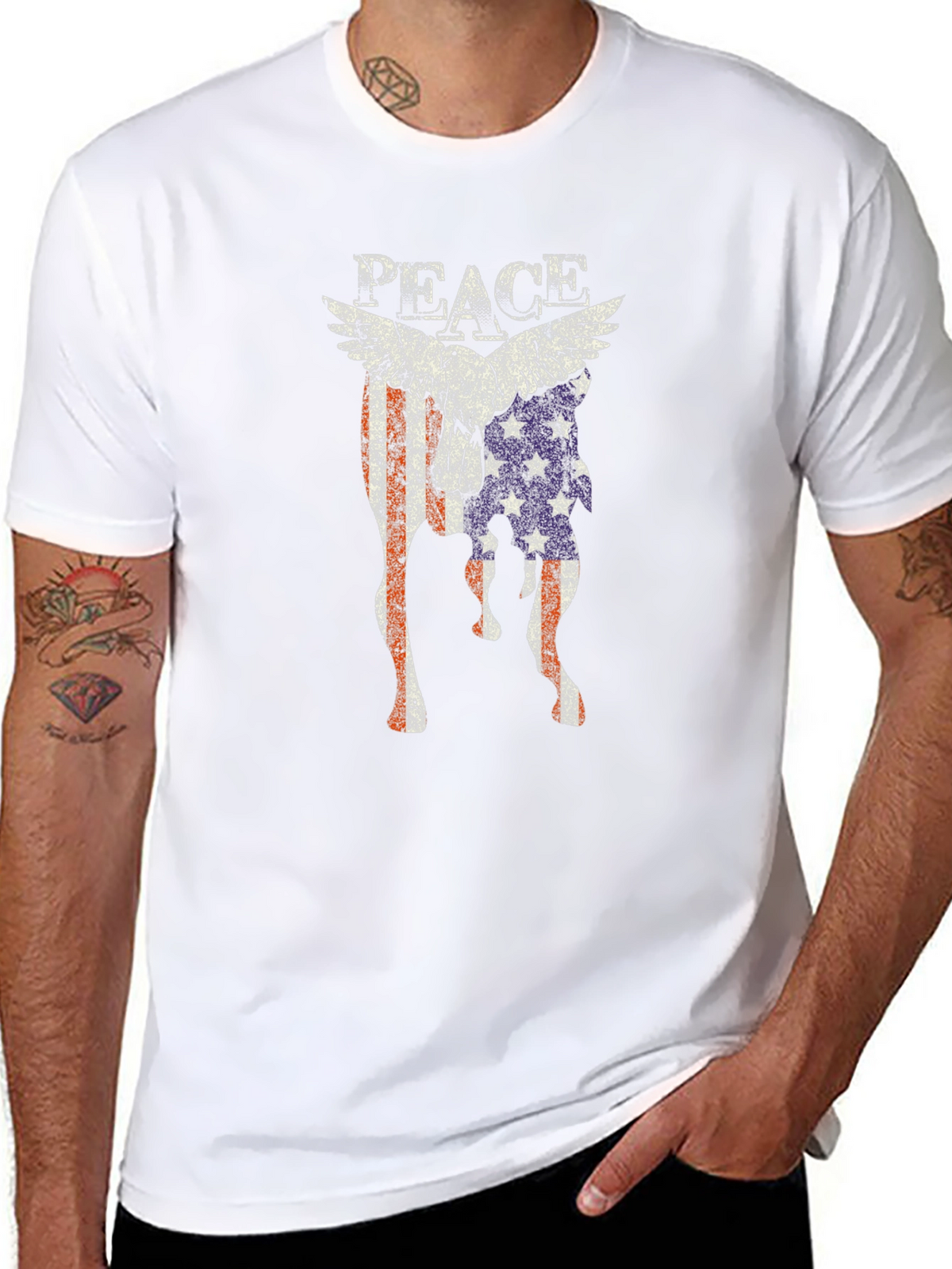 Peace Flag Graphic T-Shirt