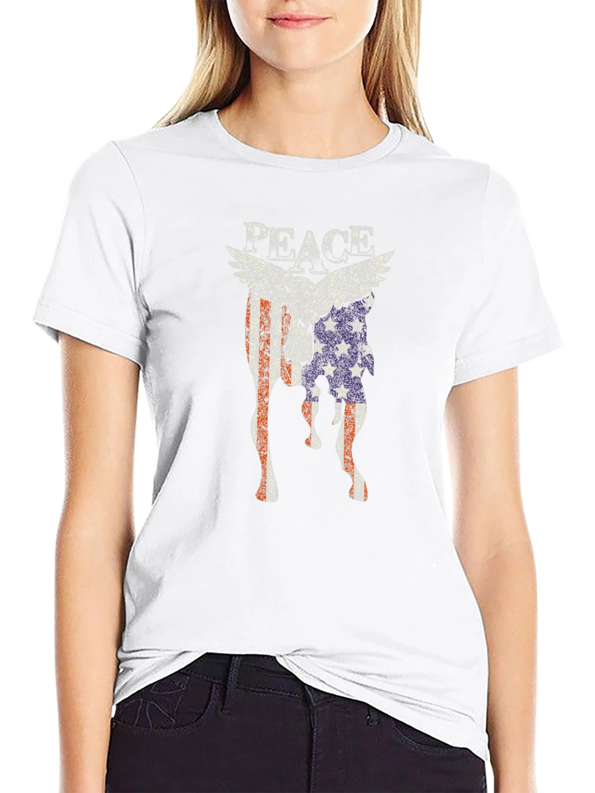 Peace Flag Graphic T-Shirt