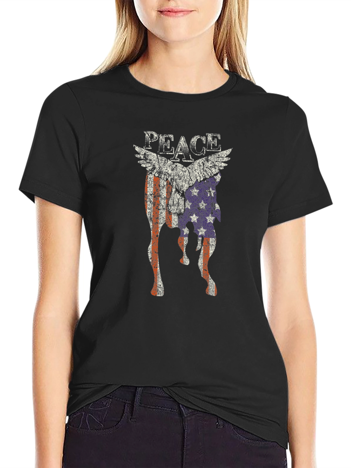 Peace Flag Graphic T-Shirt