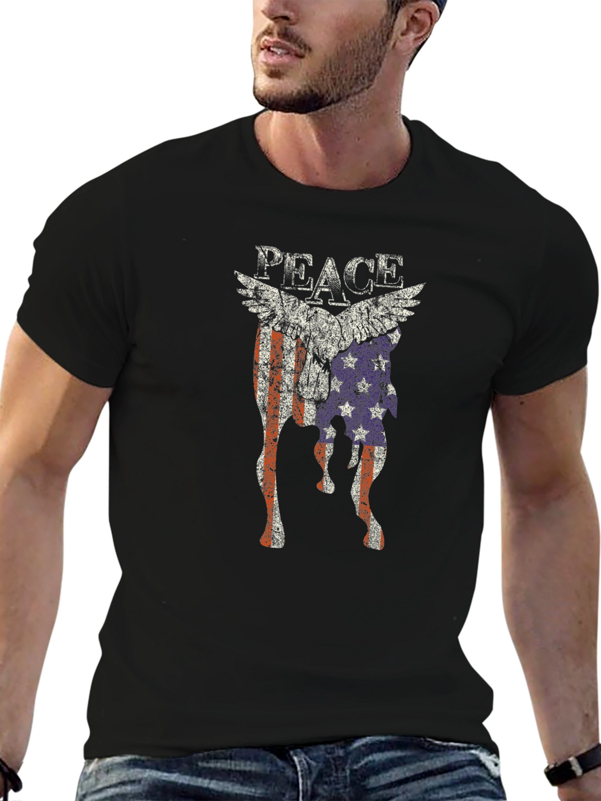 Peace Flag Graphic T-Shirt