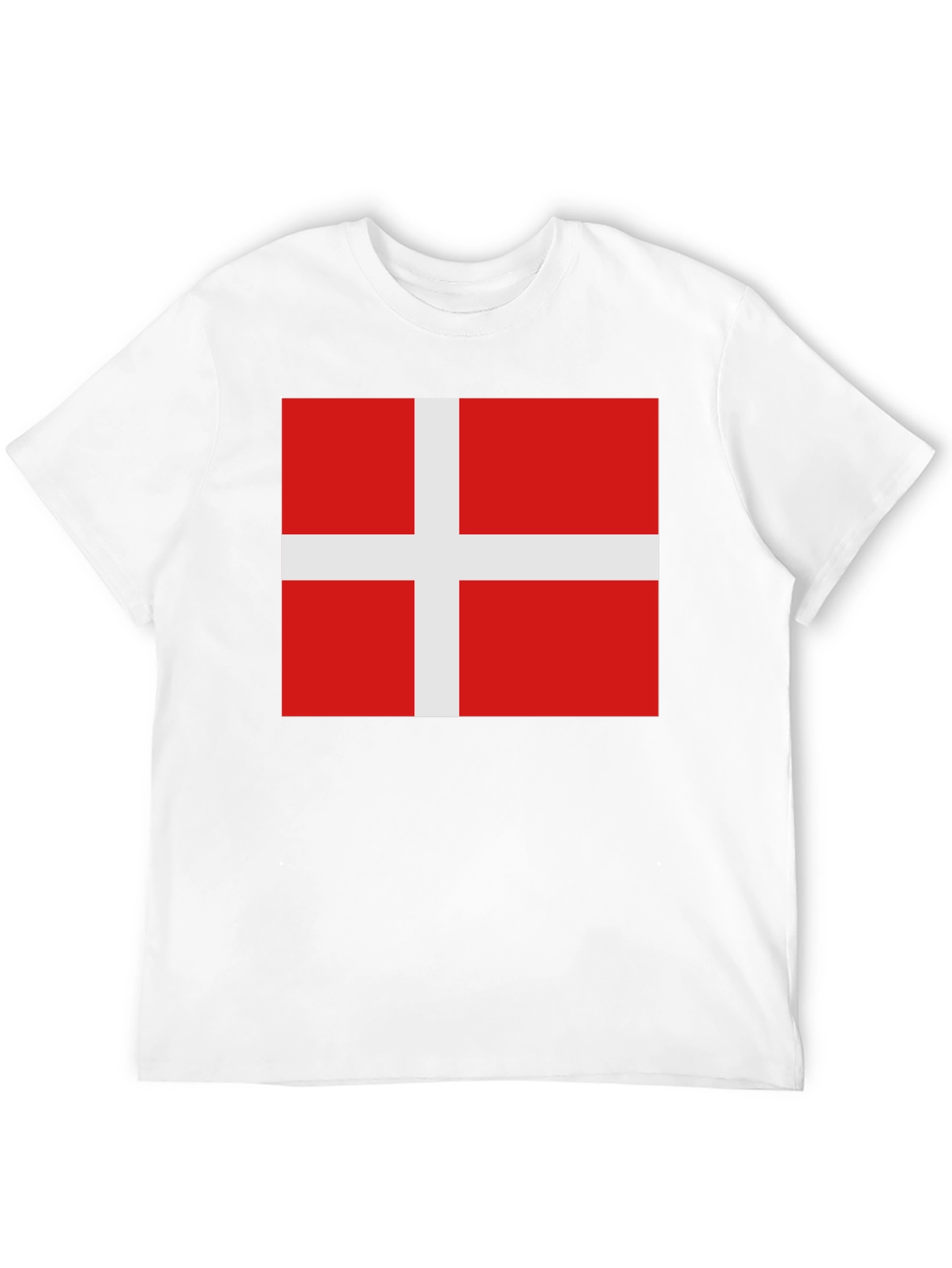 Denmark Flag T-Shirt - Black Cotton Tee