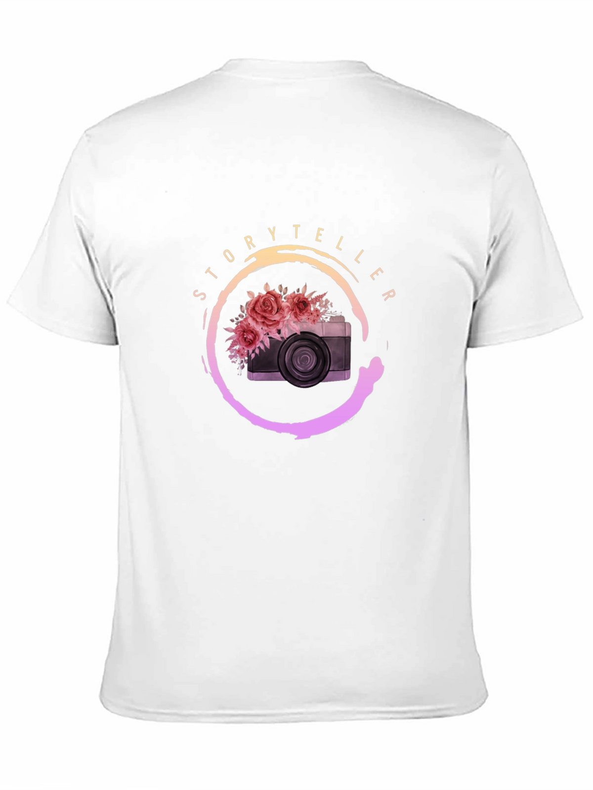 Storyteller Camera Floral Graphic Tee - Black
