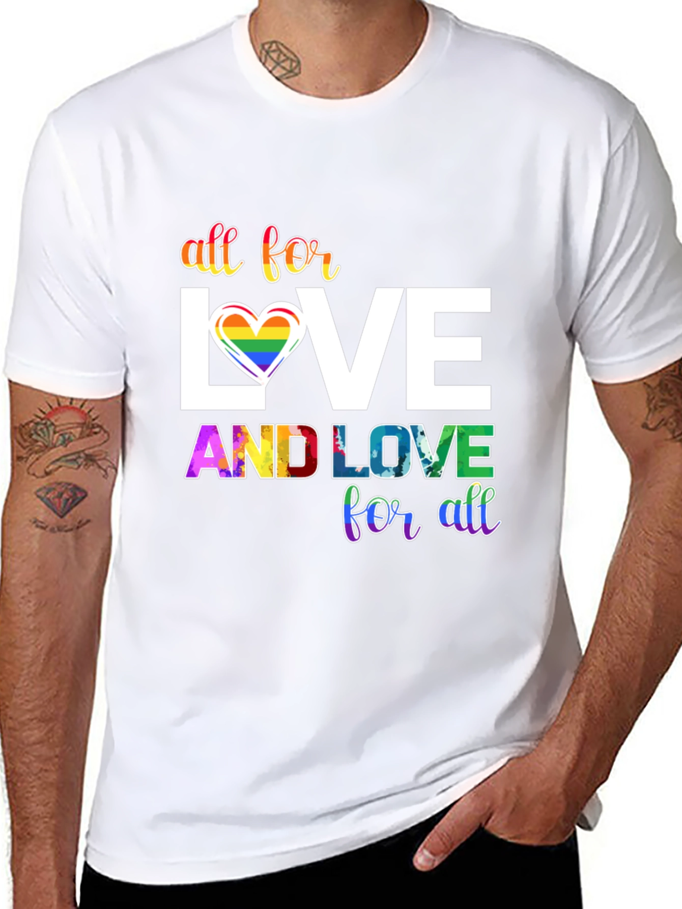 All for Love LGBTQ+ Pride T-Shirt