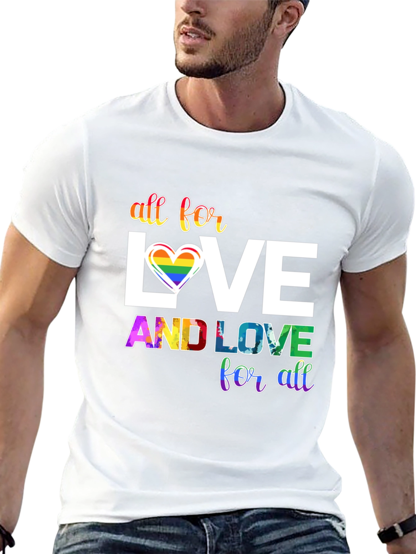 All for Love LGBTQ+ Pride T-Shirt