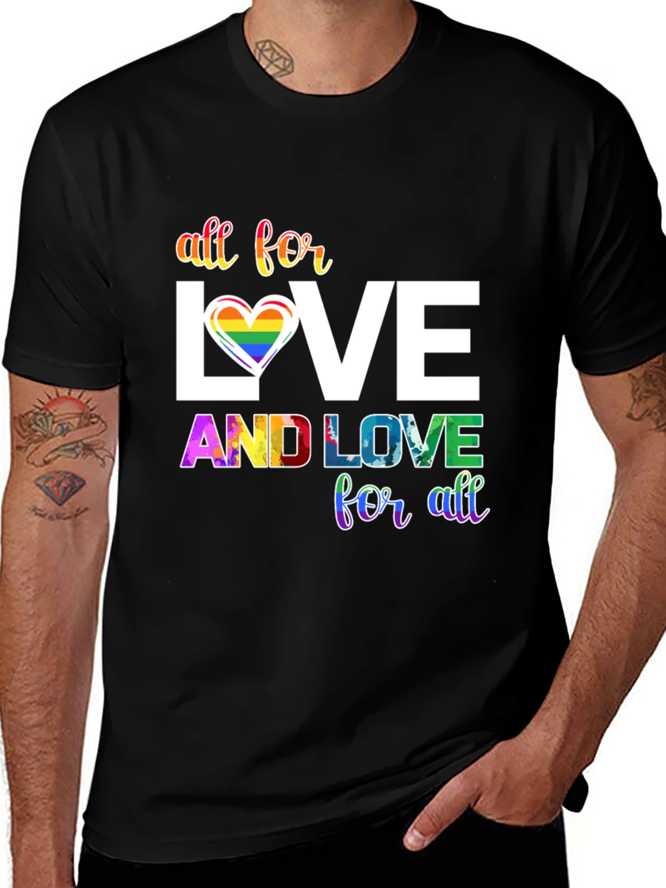 All for Love LGBTQ+ Pride T-Shirt