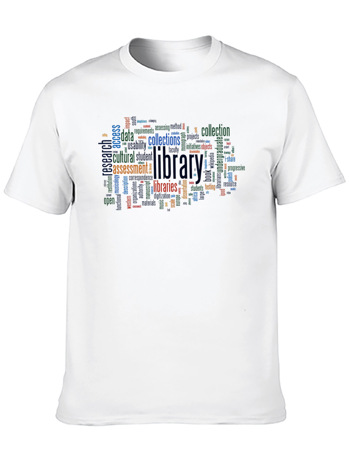 Library Word Cloud T-Shirt