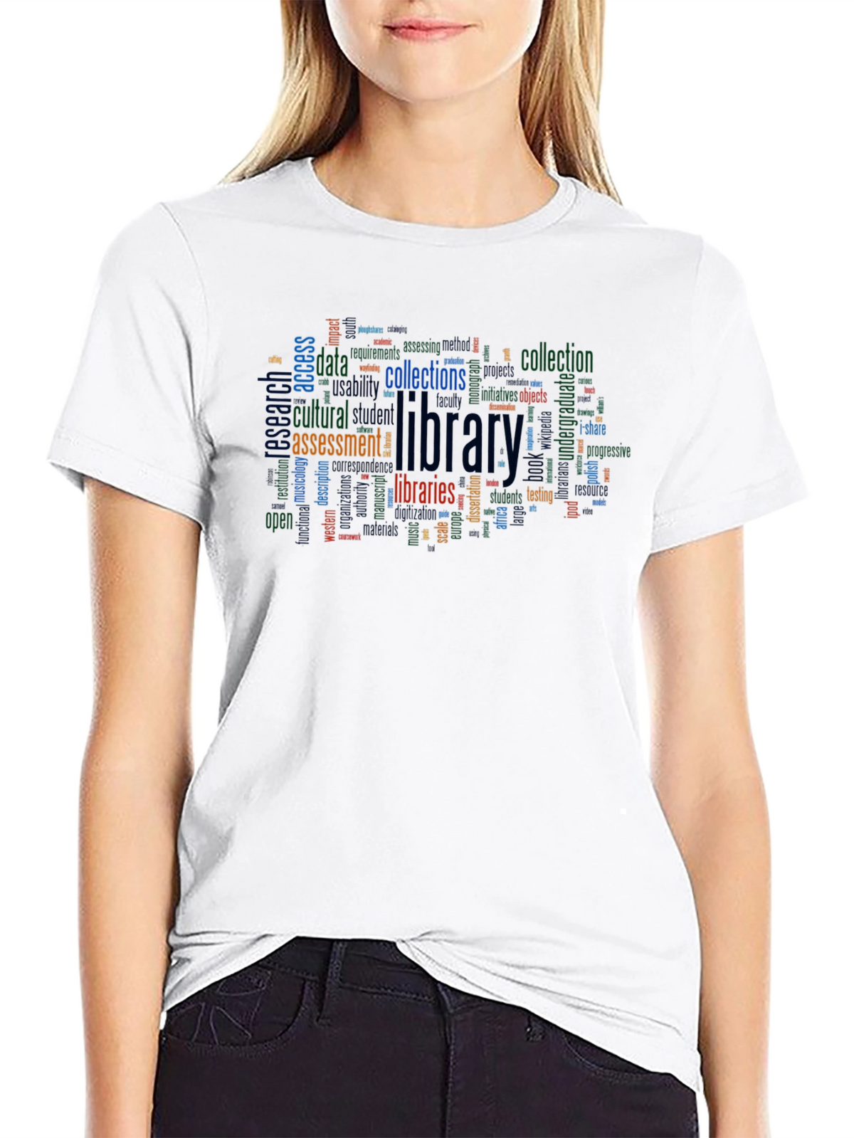 Library Word Cloud T-Shirt