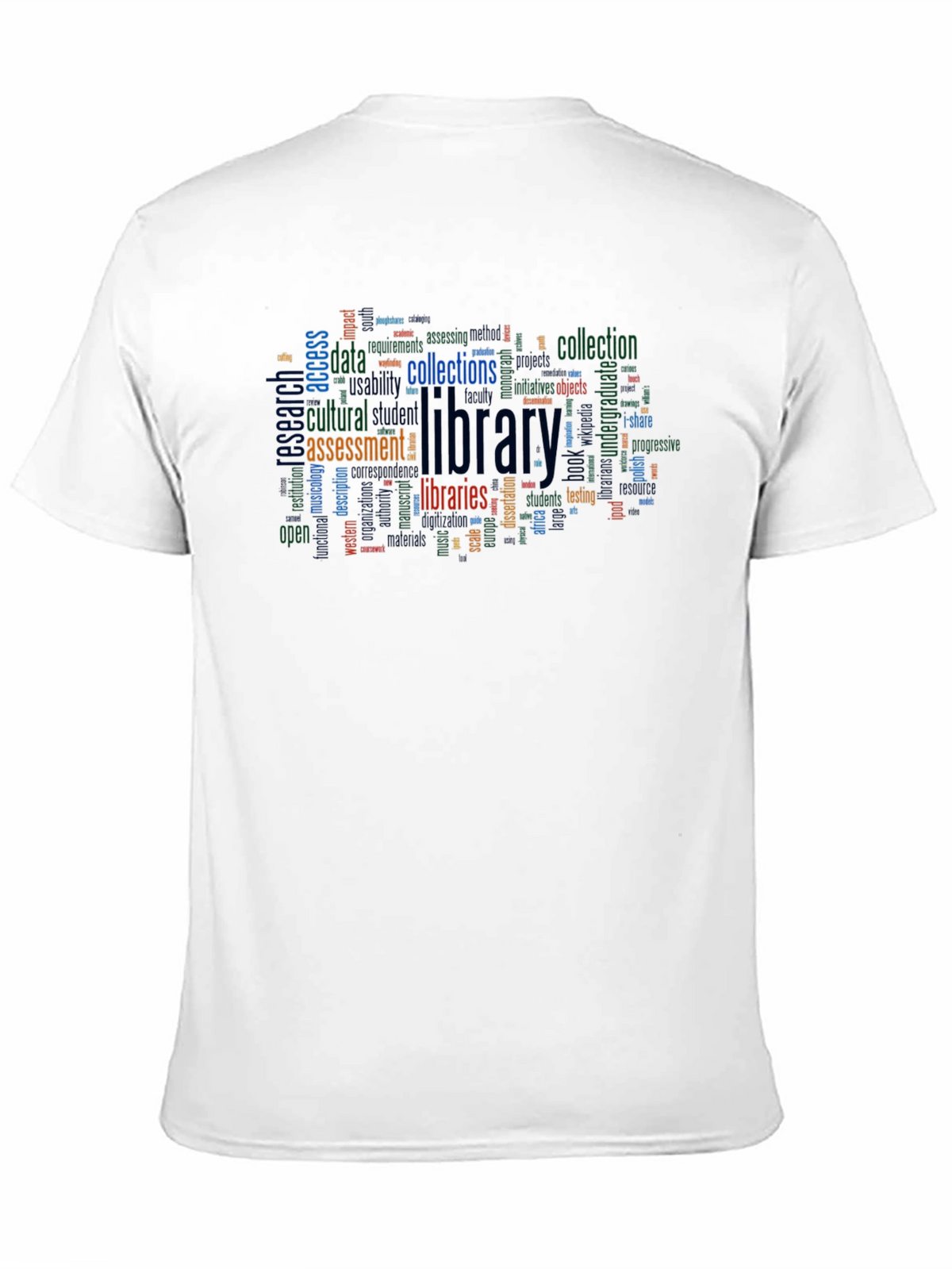 Library Word Cloud T-Shirt