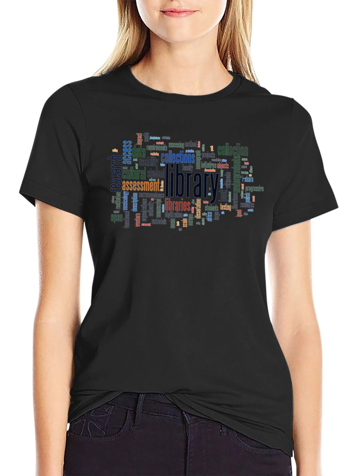 Library Word Cloud T-Shirt