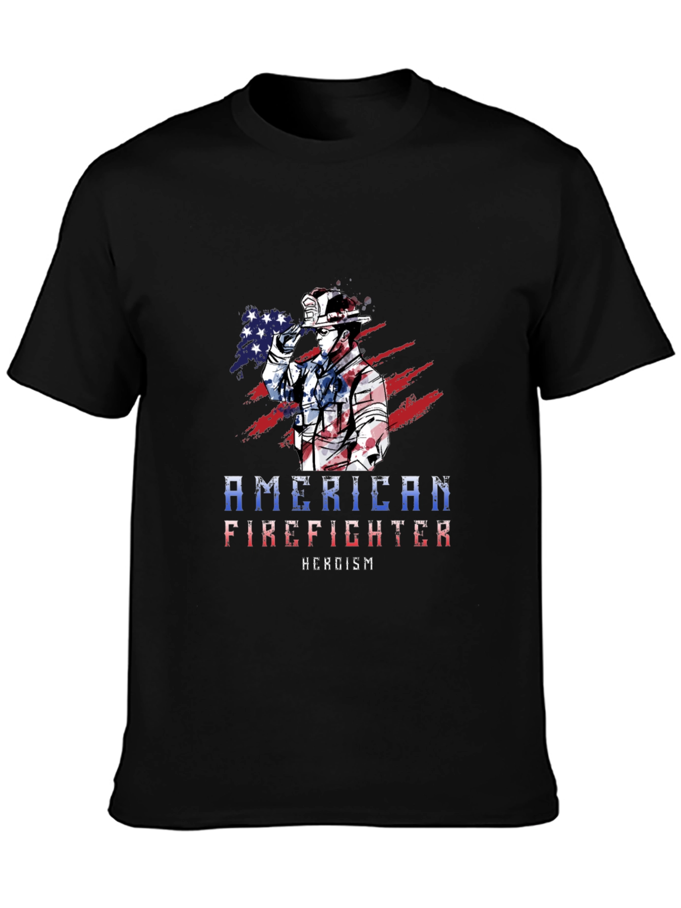 American Firefighter T-Shirt - Heroism Design