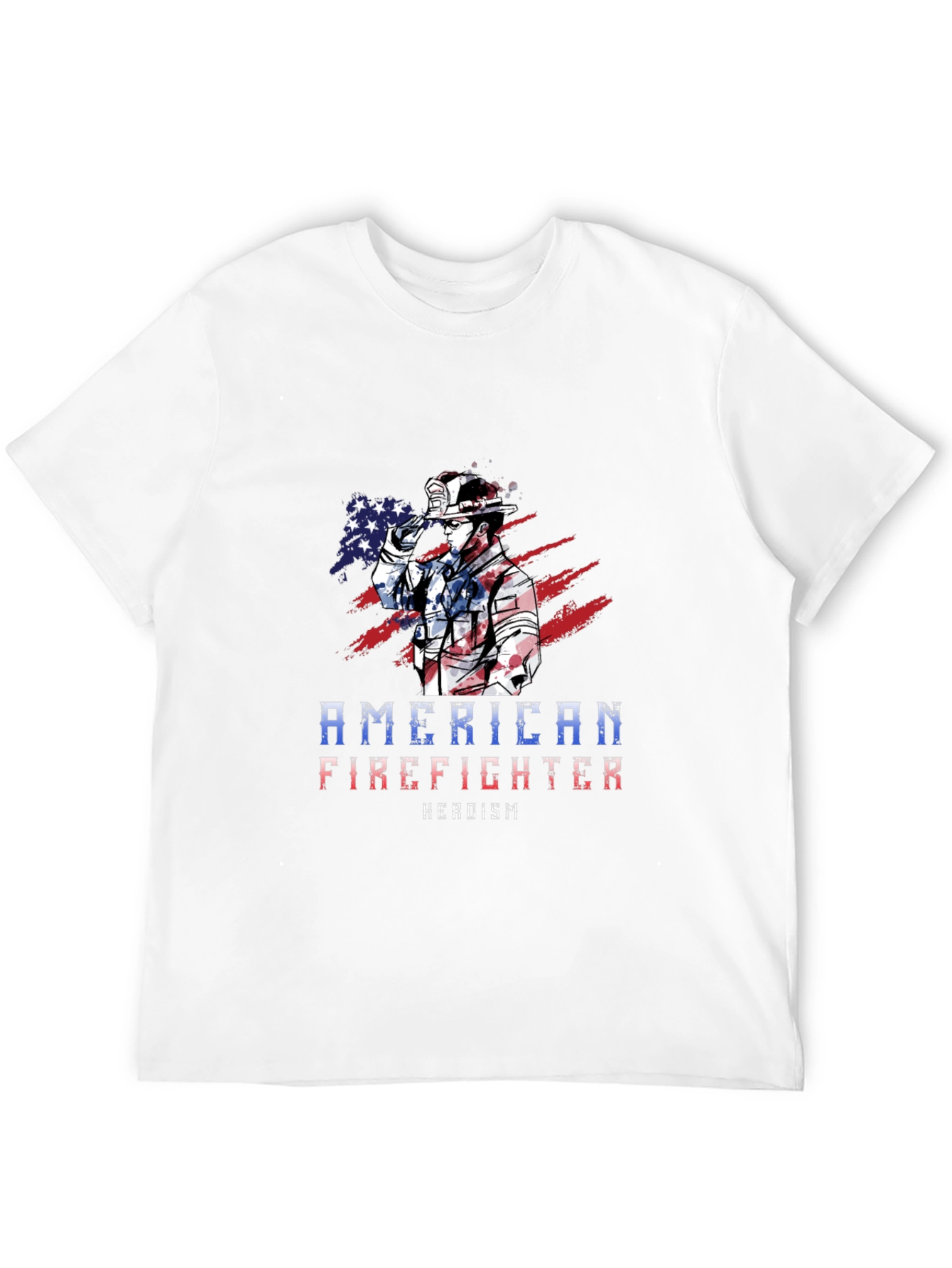 American Firefighter T-Shirt - Heroism Design