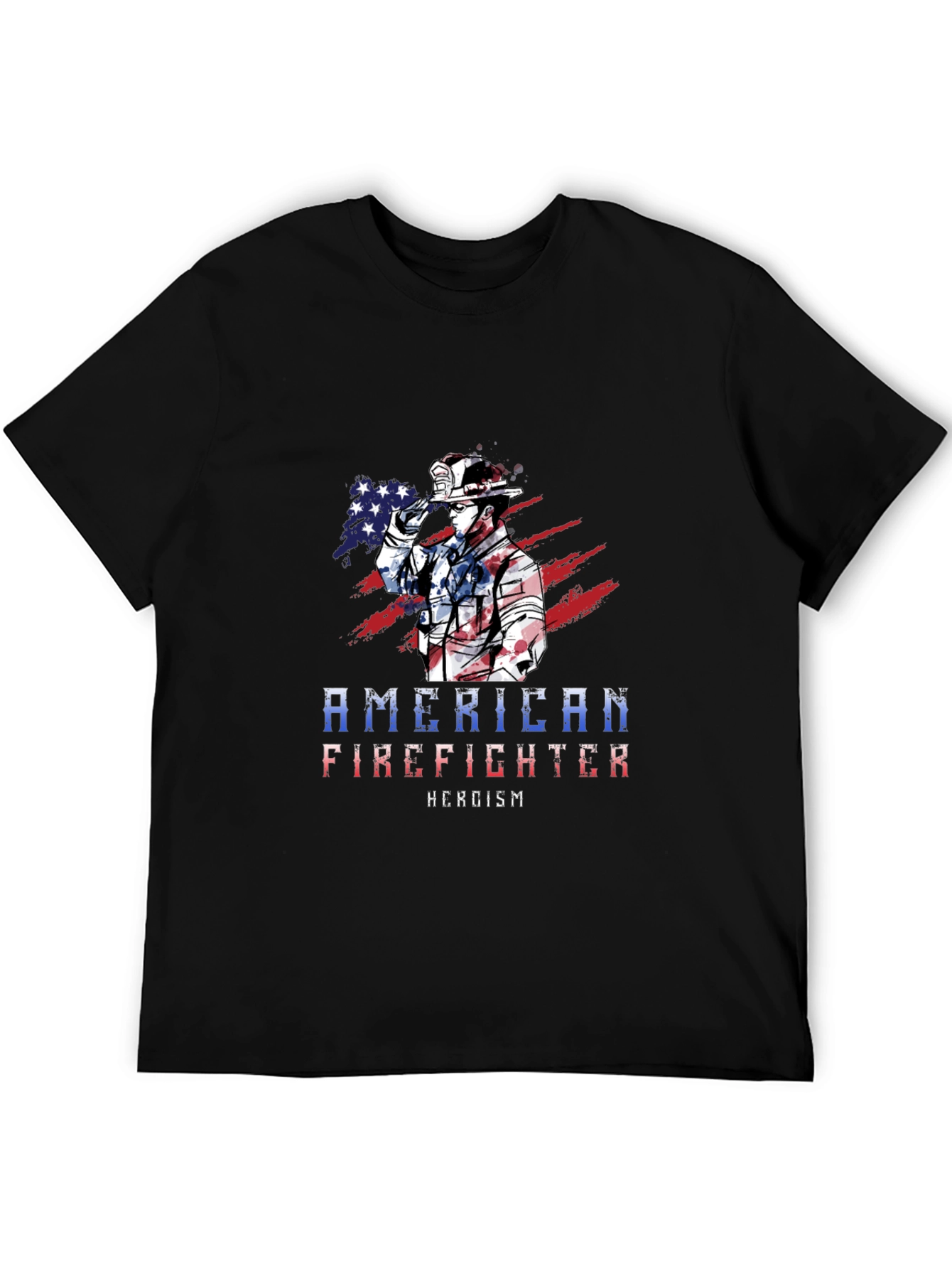 American Firefighter T-Shirt - Heroism Design