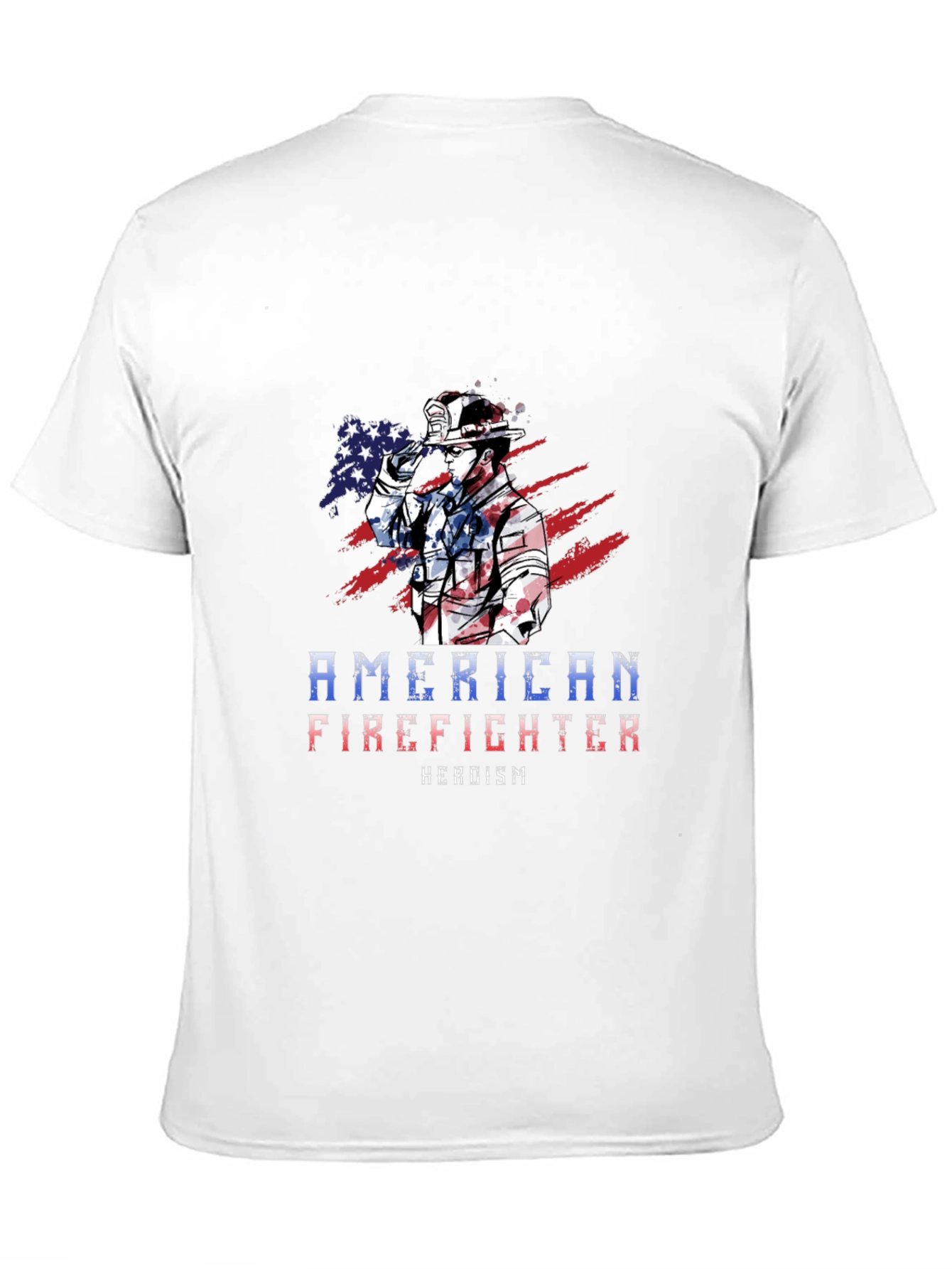 American Firefighter T-Shirt - Heroism Design