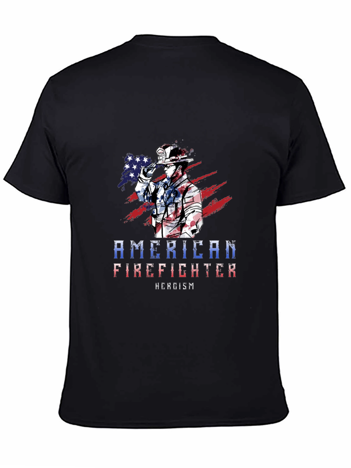 American Firefighter T-Shirt - Heroism Design