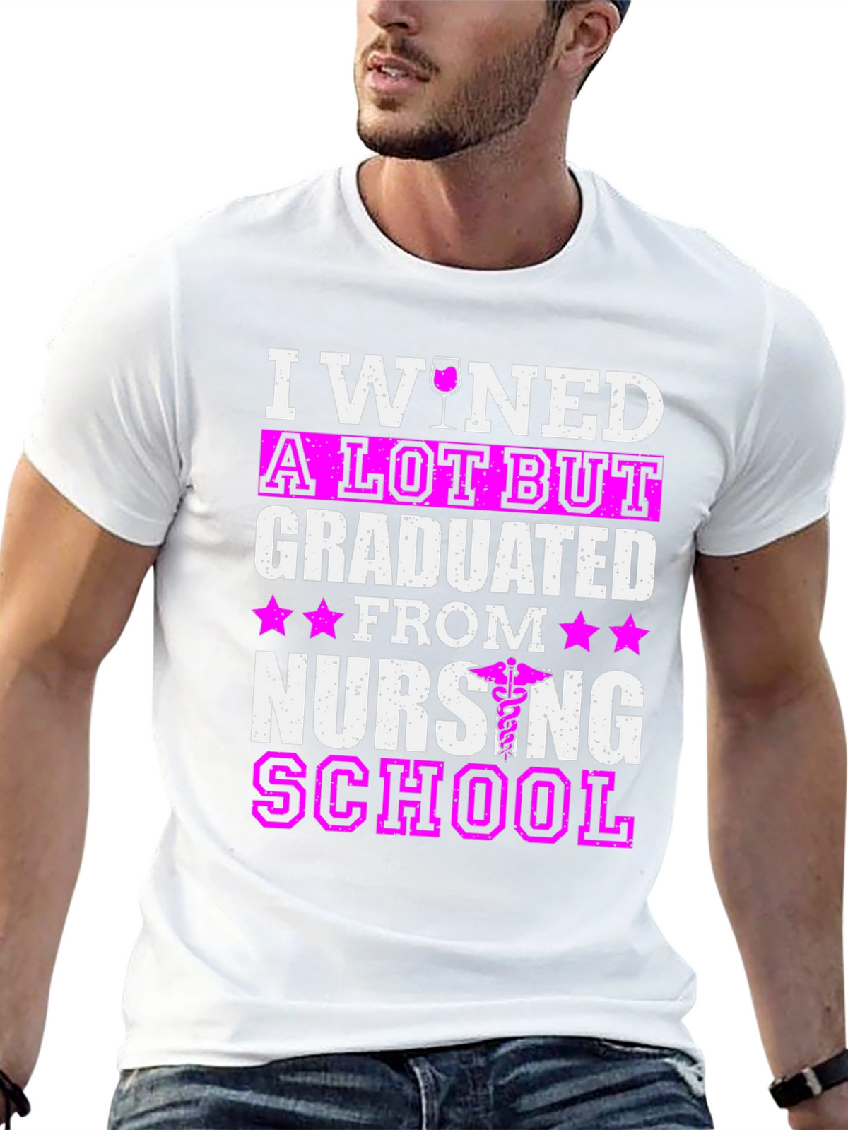 I Wined A Lot But Graduated Nursing School T-Shirt