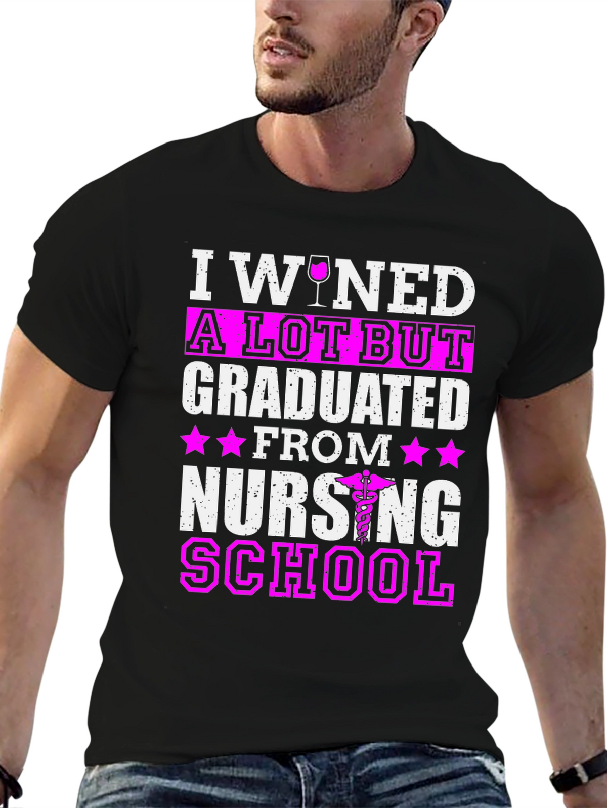 I Wined A Lot But Graduated Nursing School T-Shirt