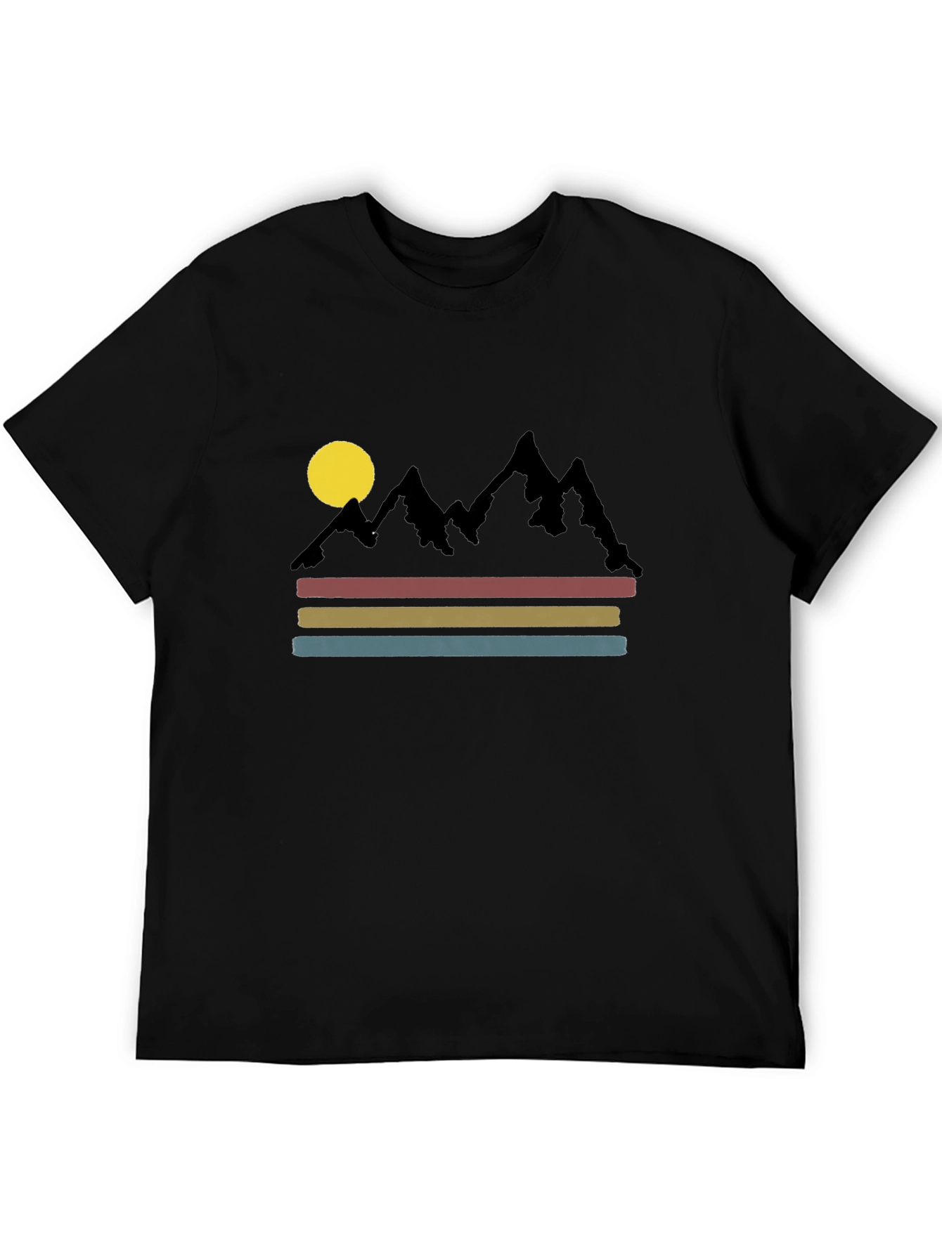 Retro Mountain Scene Graphic Tee