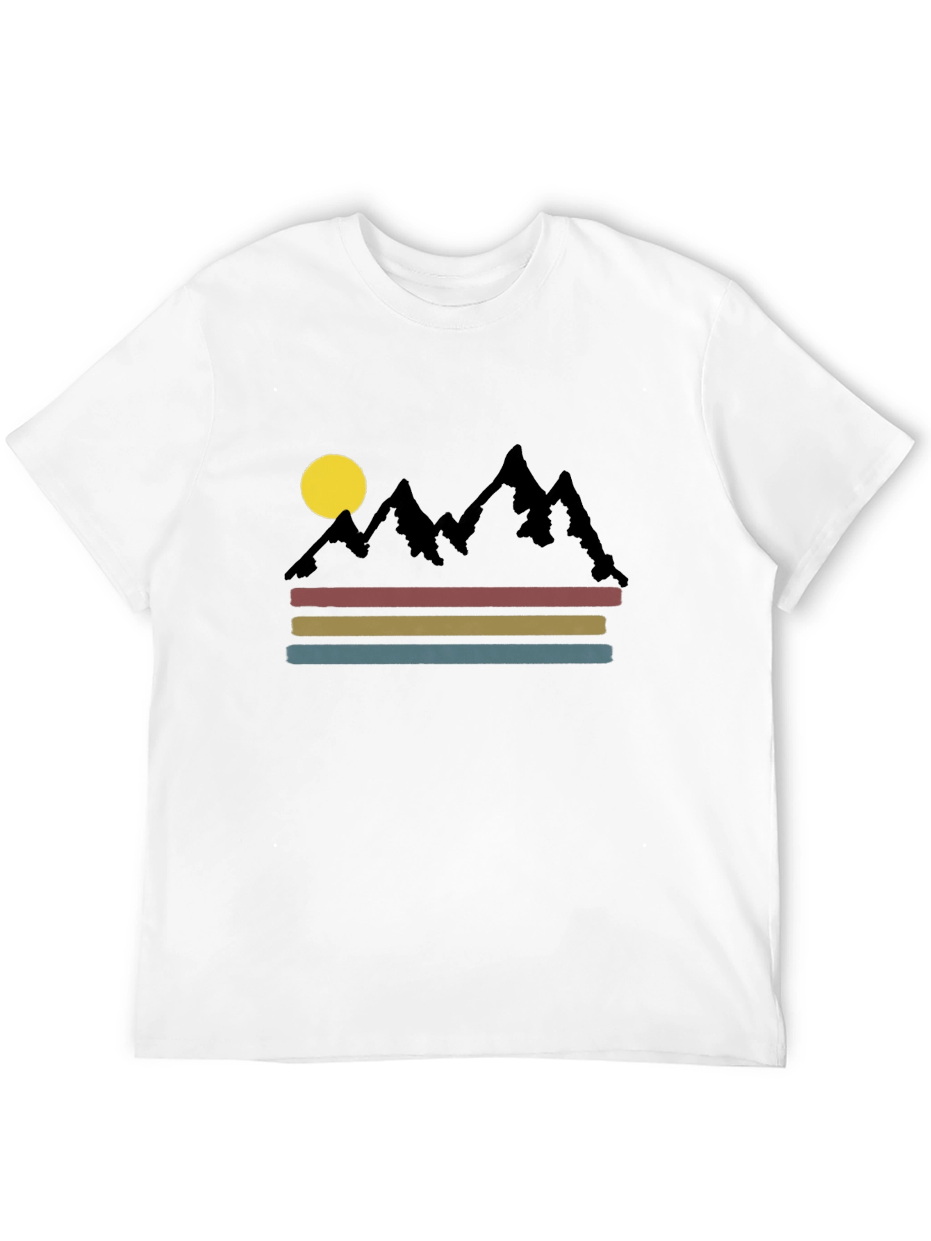 Retro Mountain Scene Graphic Tee