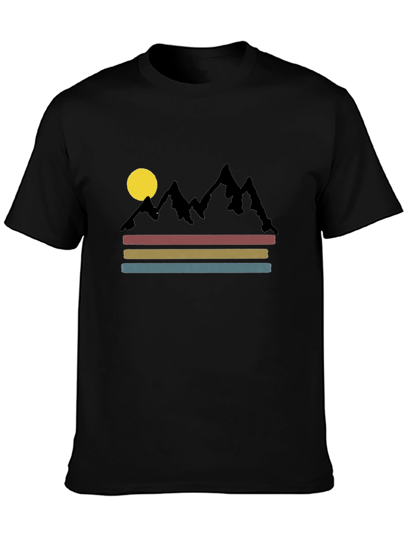 Retro Mountain Scene Graphic Tee