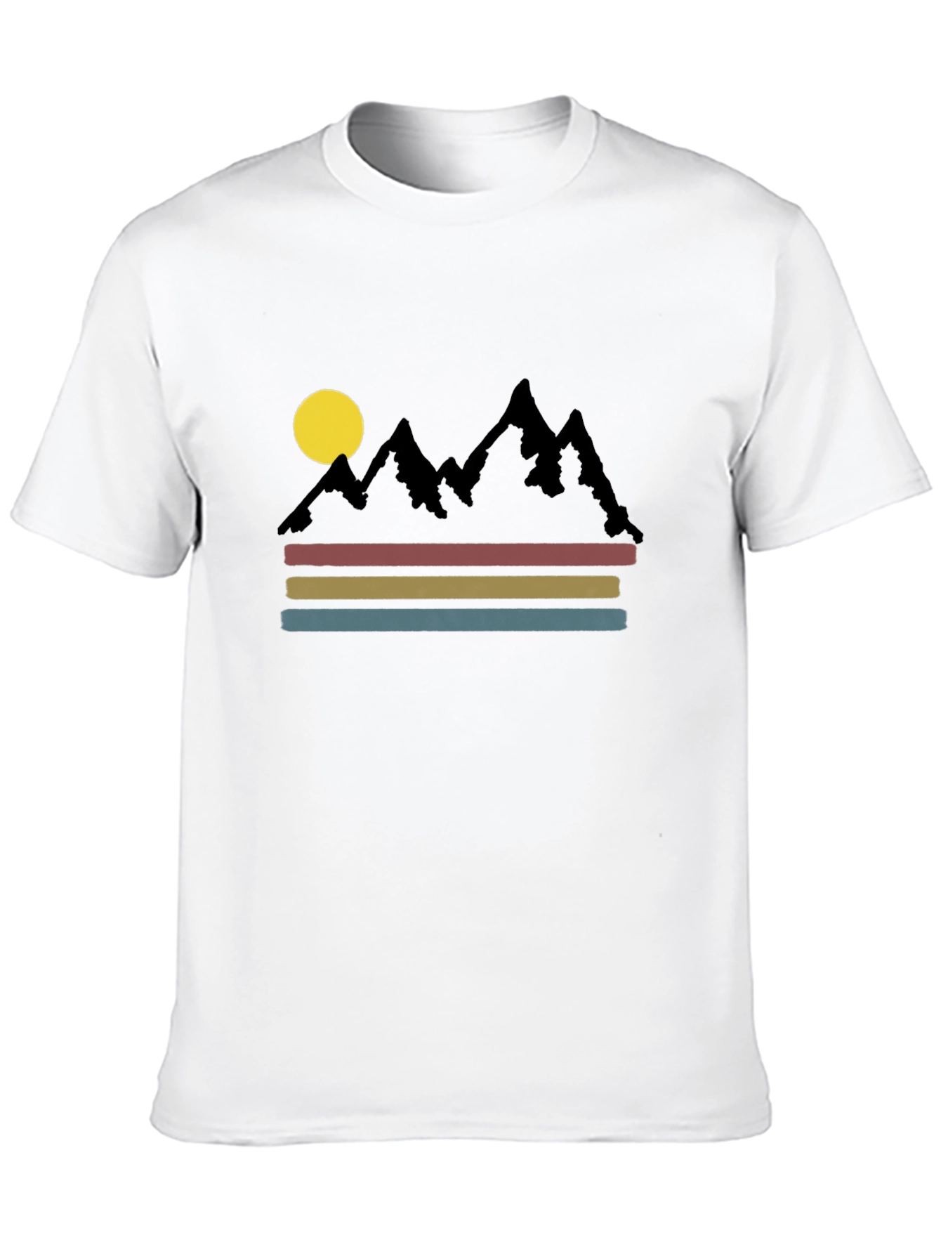 Retro Mountain Scene Graphic Tee