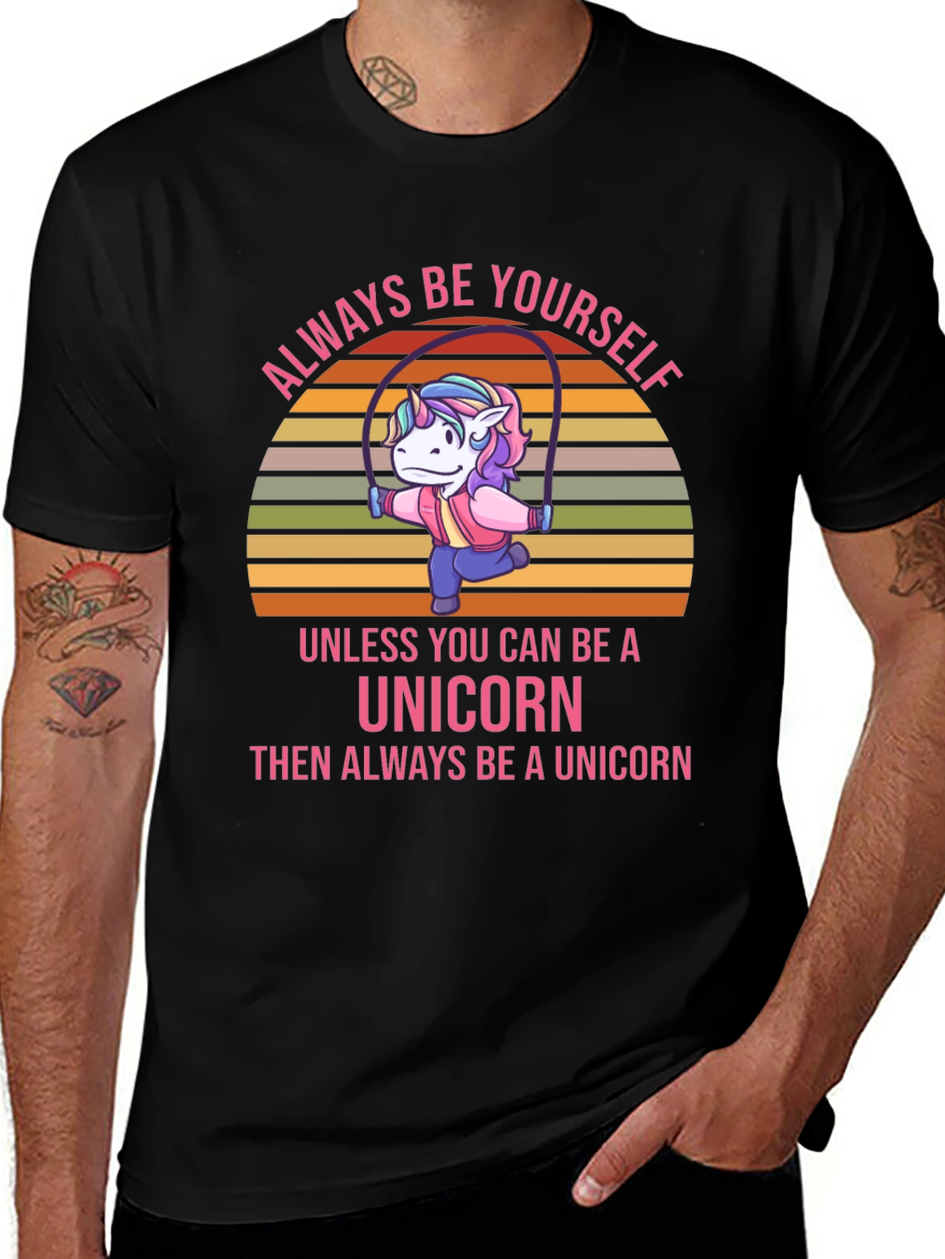 Always Be Yourself Unicorn Graphic T-Shirt