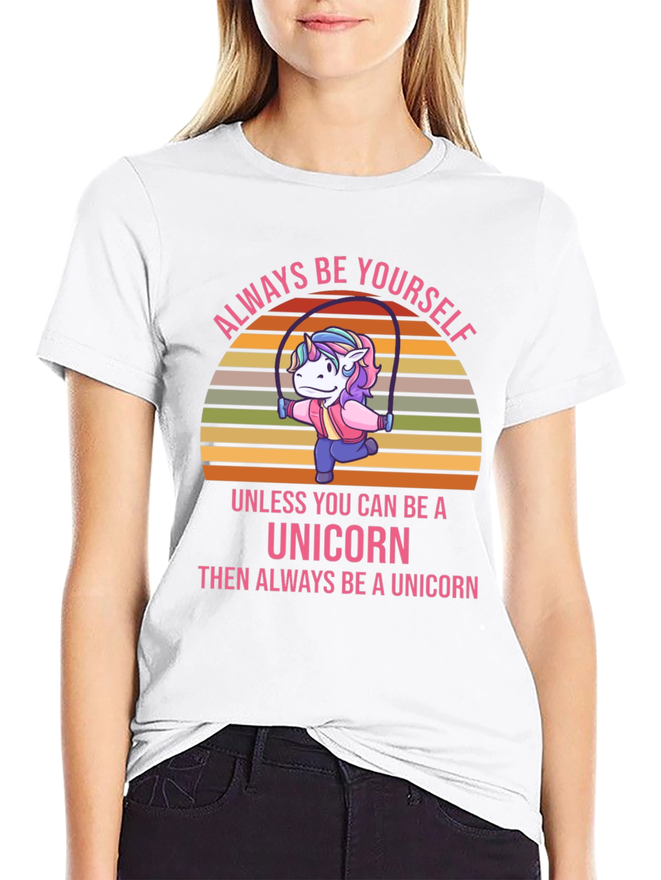 Always Be Yourself Unicorn Graphic T-Shirt