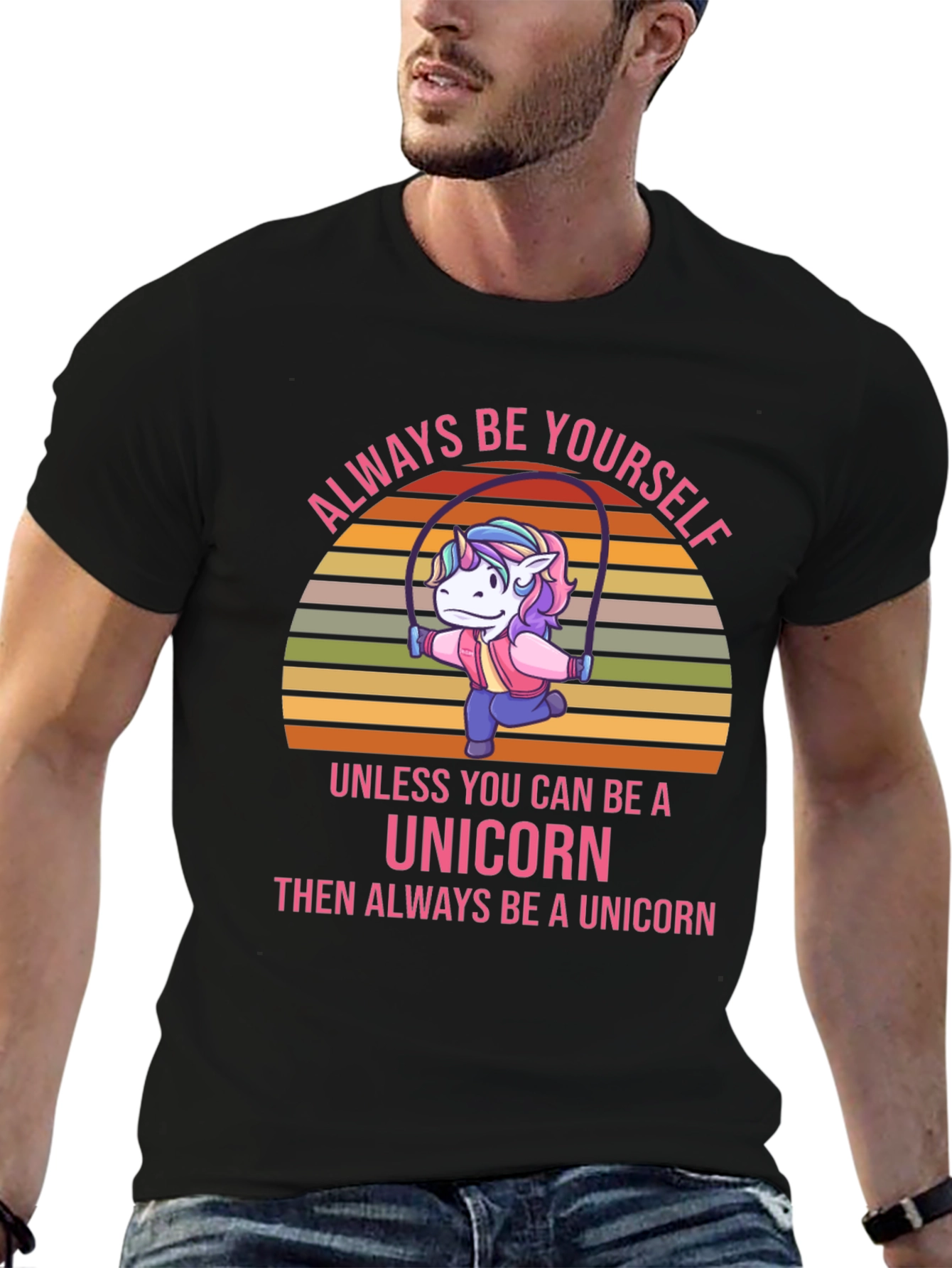 Always Be Yourself Unicorn Graphic T-Shirt