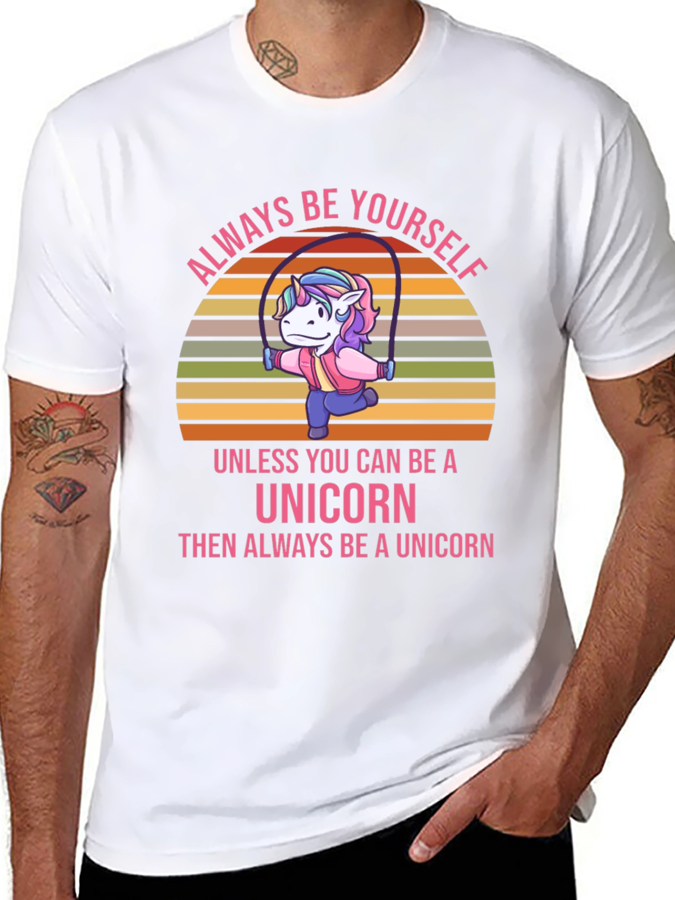 Always Be Yourself Unicorn Graphic T-Shirt