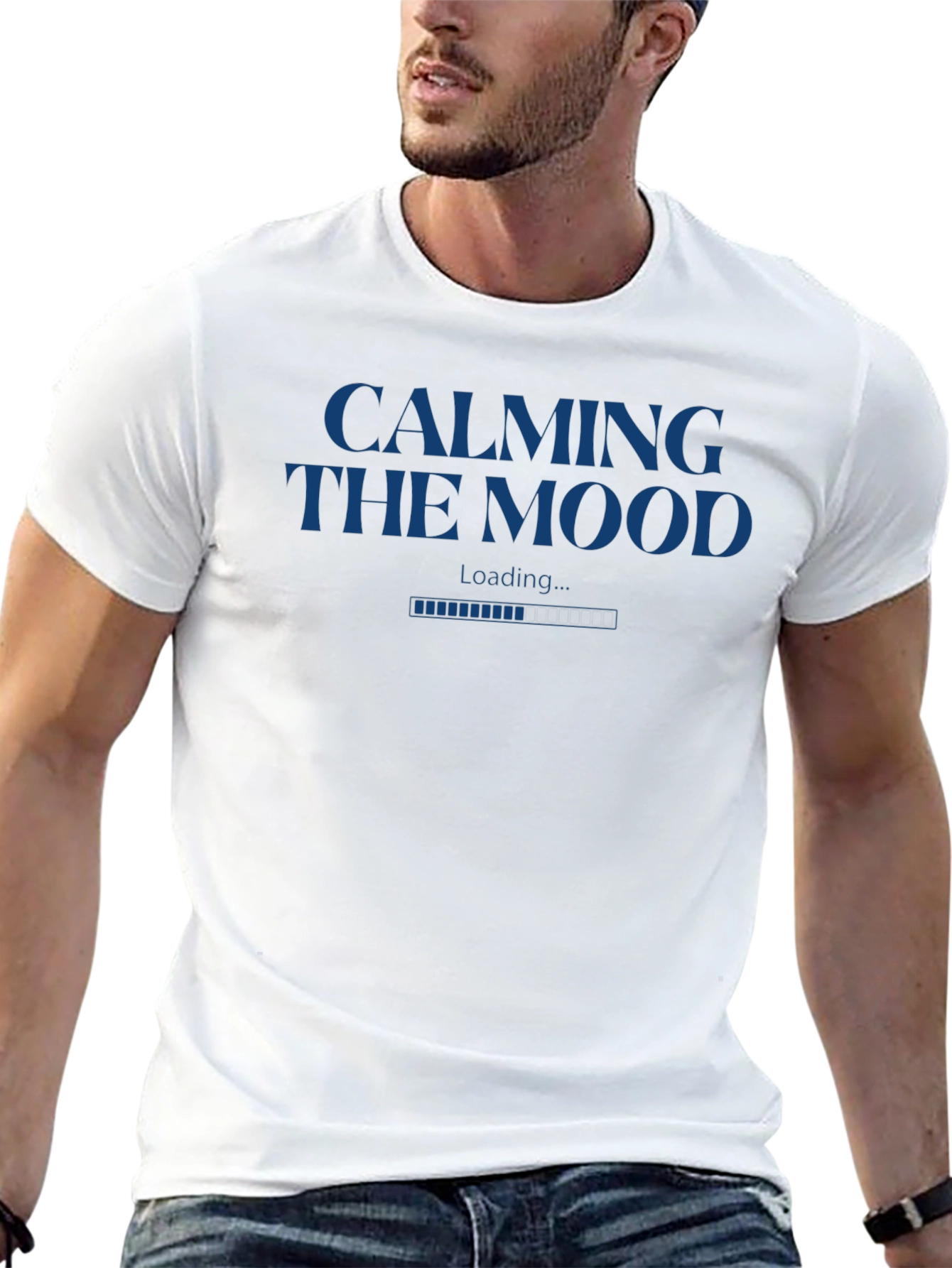 Calming the Mood Loading Black T-Shirt