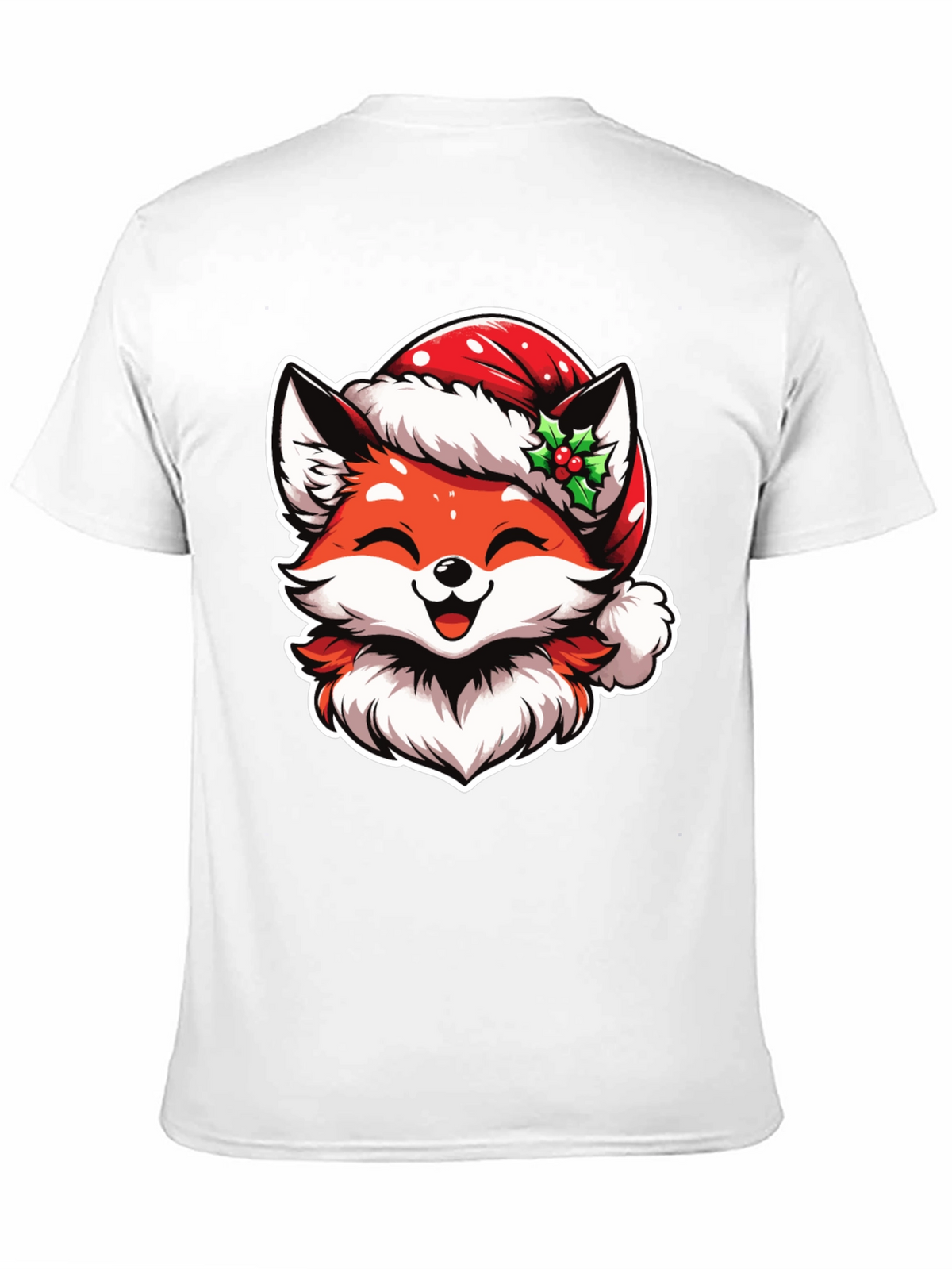Festive Fox Tee: Christmas Holiday Graphic Shirt