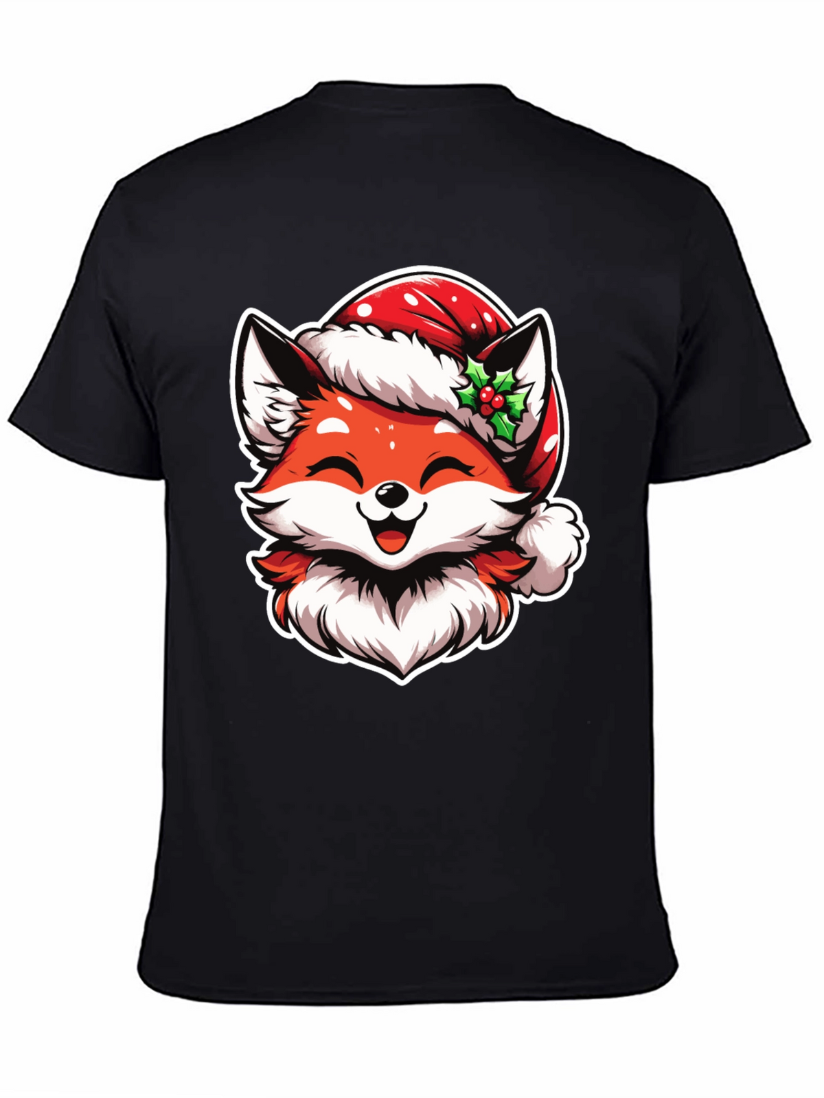 Festive Fox Tee: Christmas Holiday Graphic Shirt