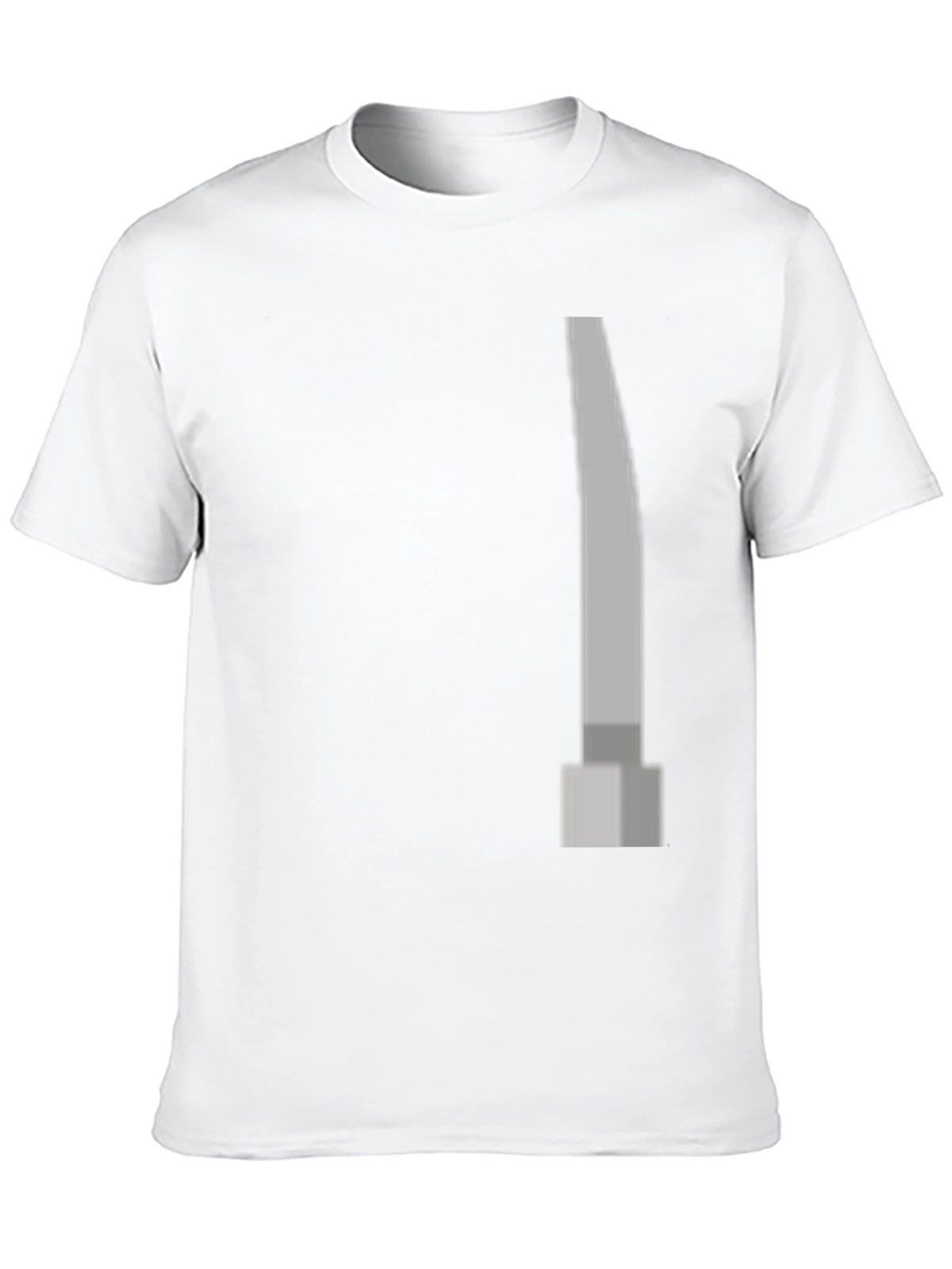 Modern Grey Pillar Design Black T-Shirt