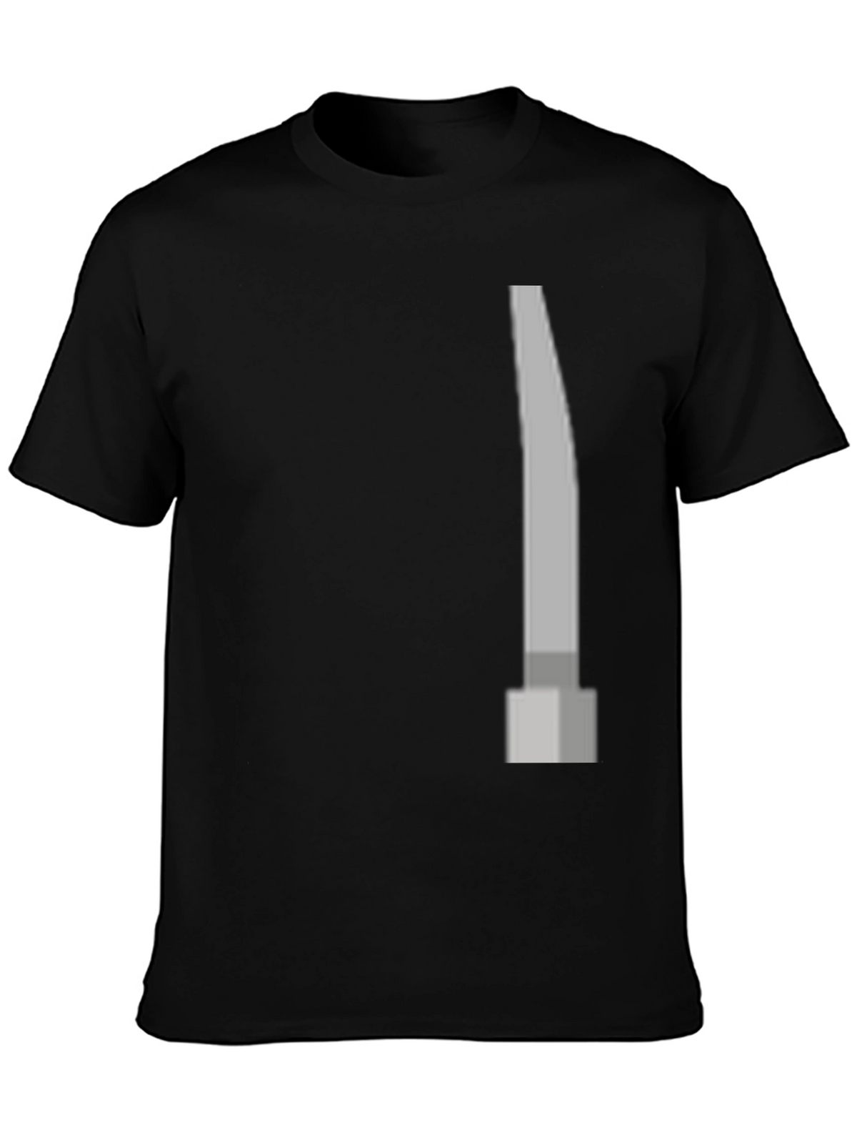 Modern Grey Pillar Design Black T-Shirt