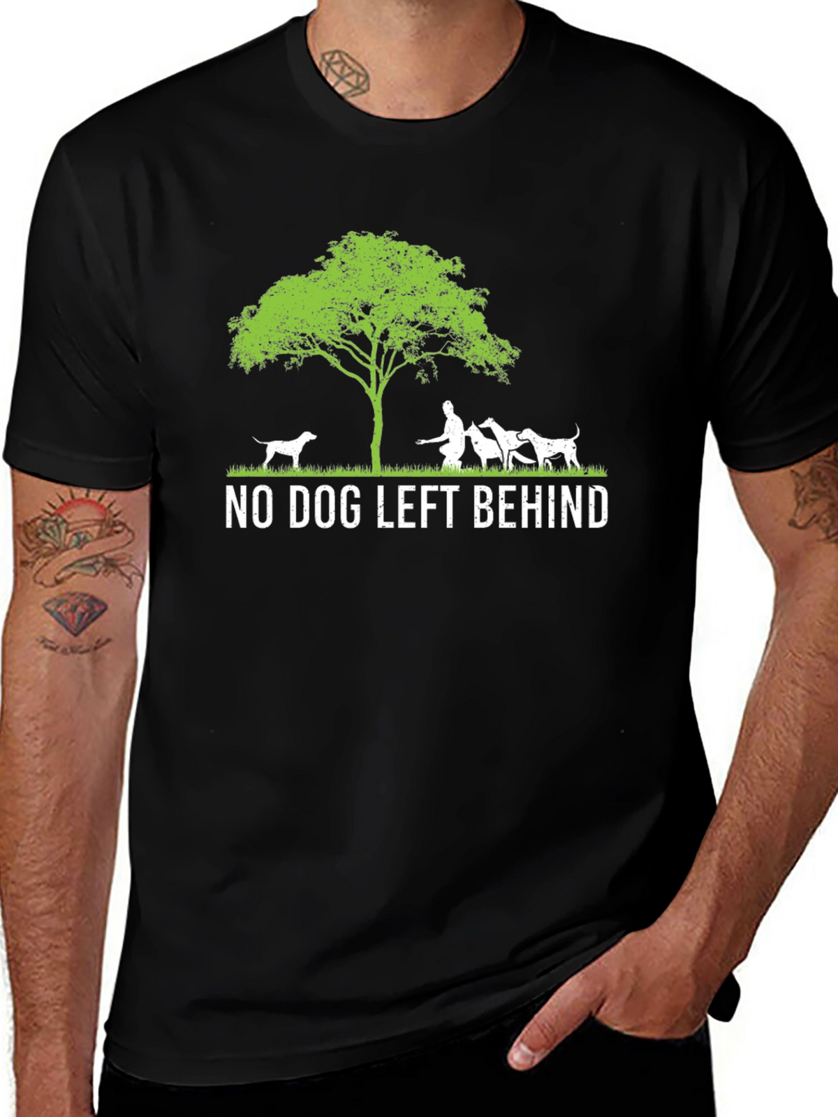 No Dog Left Behind Graphic Tee