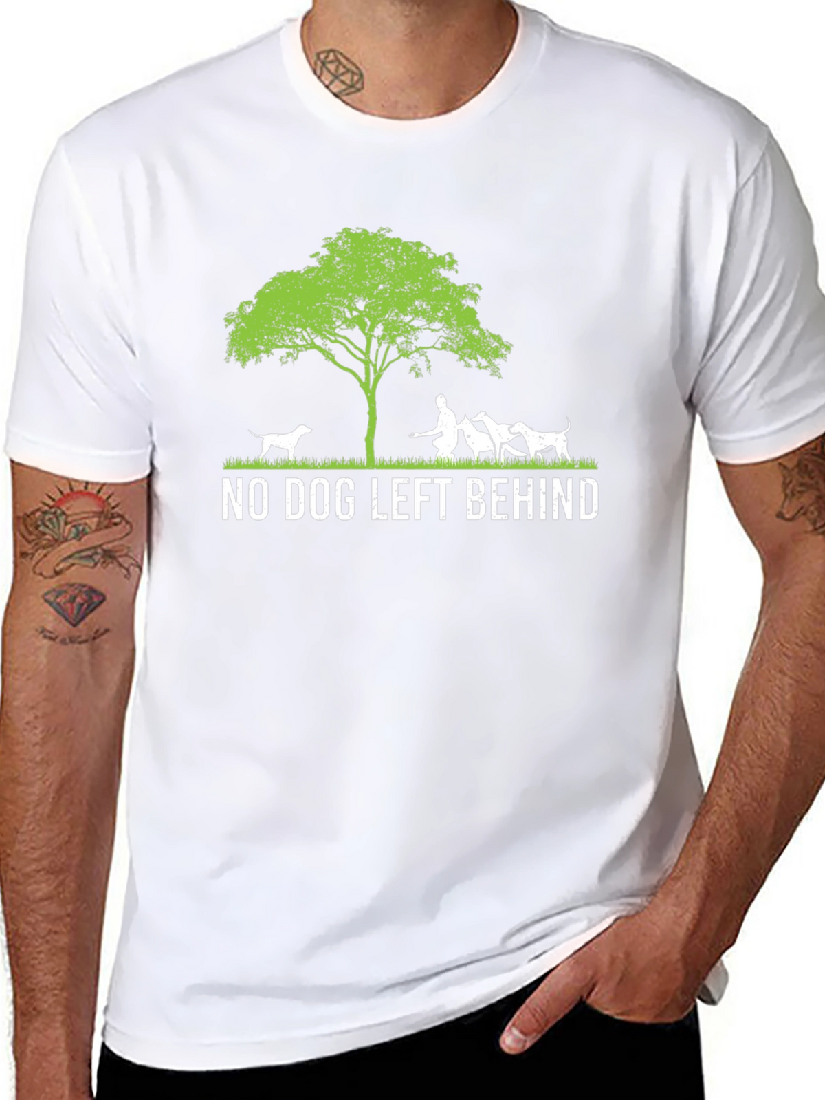 No Dog Left Behind Graphic Tee