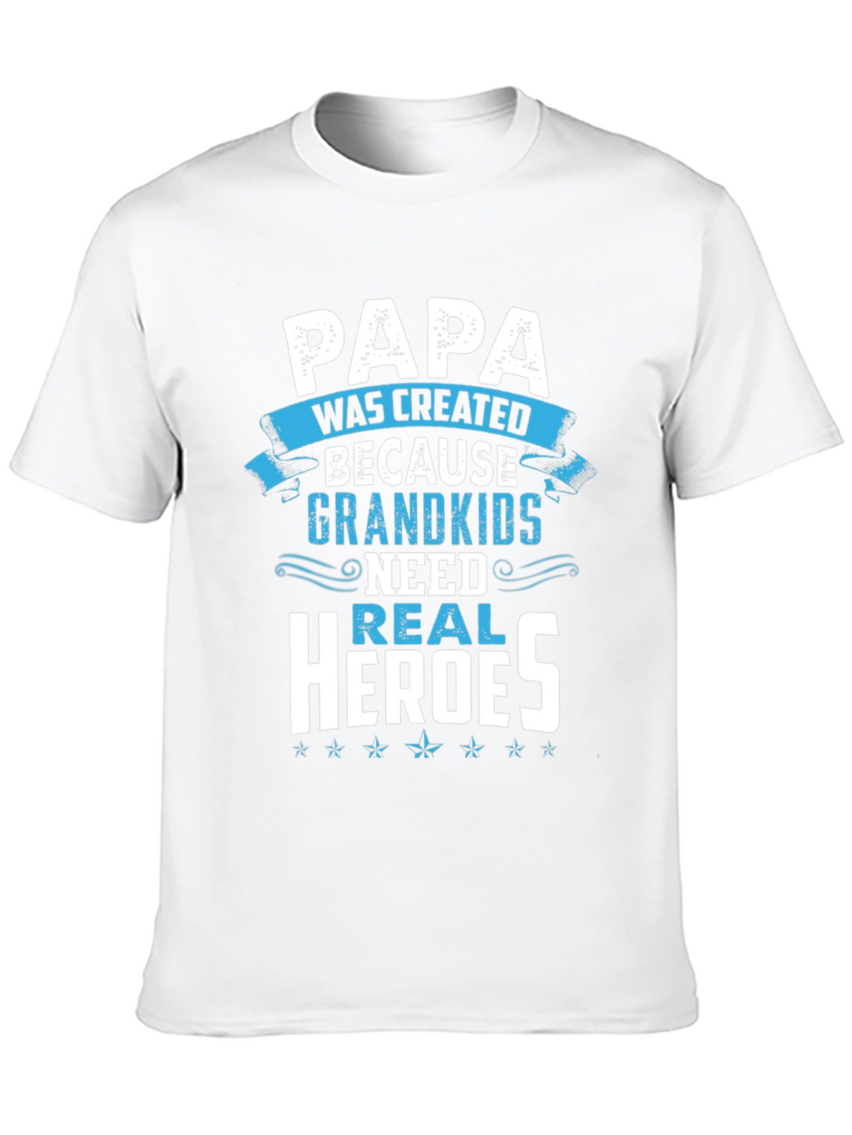 Papa Real Heroes T-Shirt - Grandkids Love