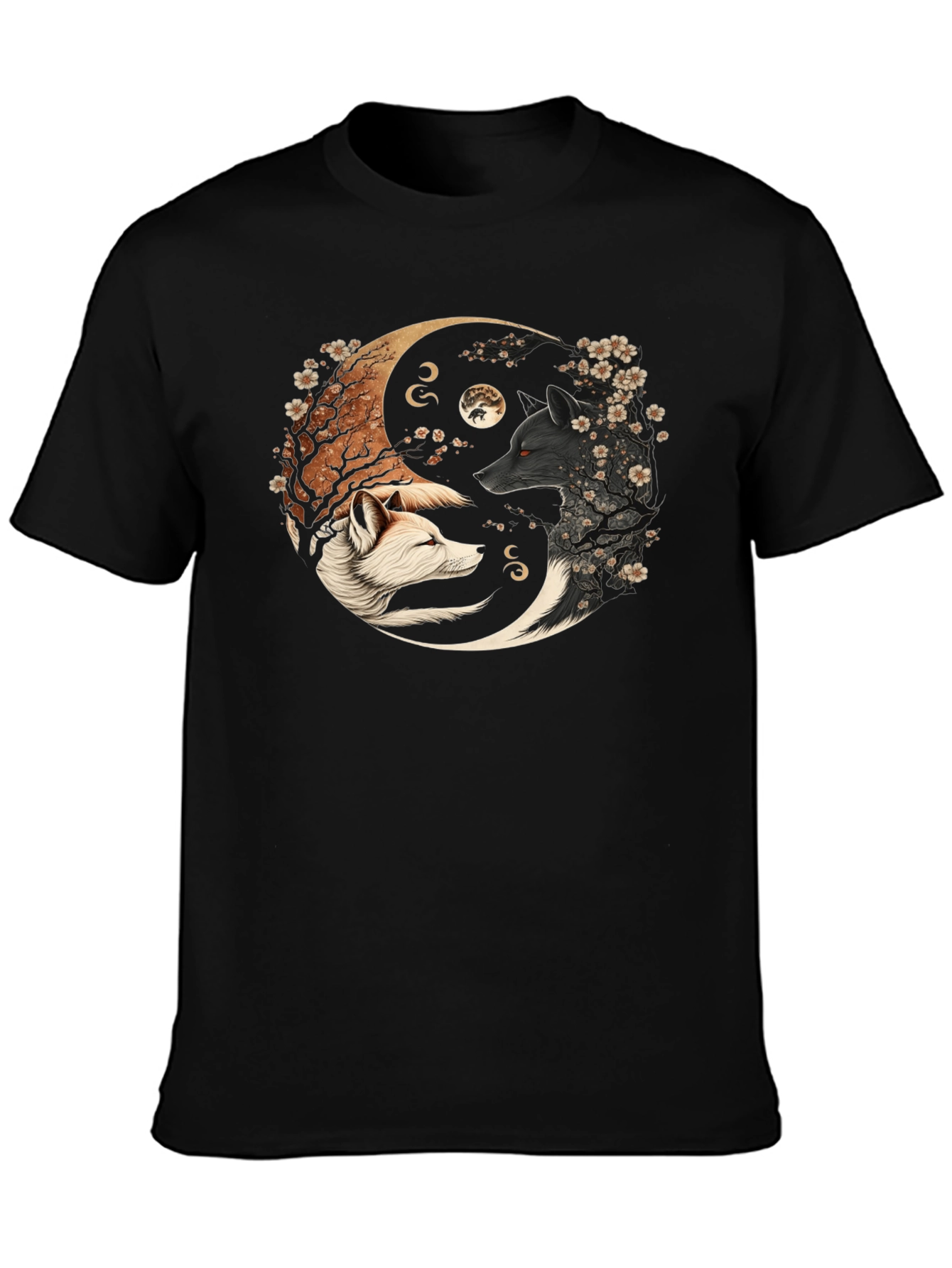 Yin Yang Wolves Graphic Tee